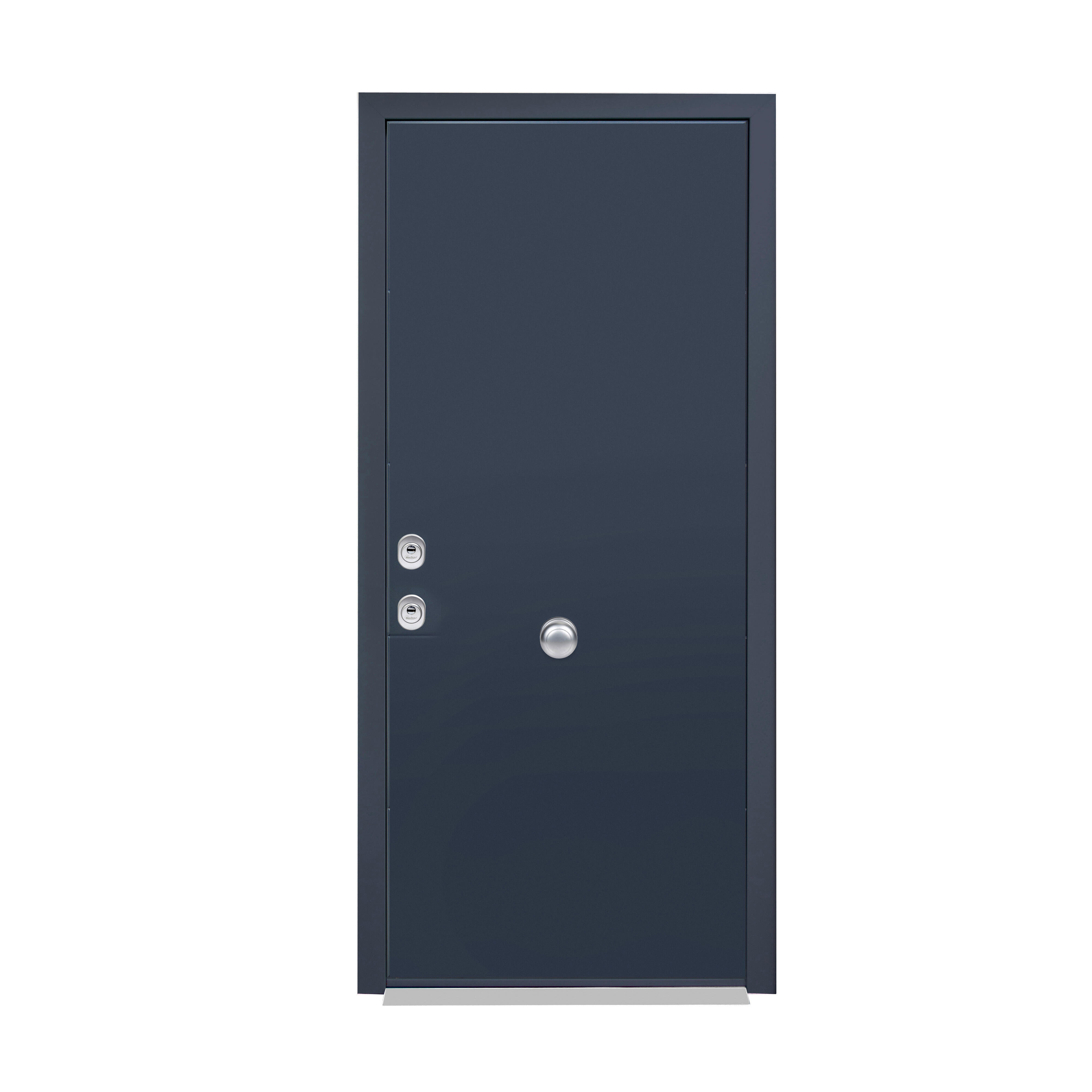 Puerta entrada acorazada silver 2.0 derecha gris 7016/blanco de 208x90.3 cm