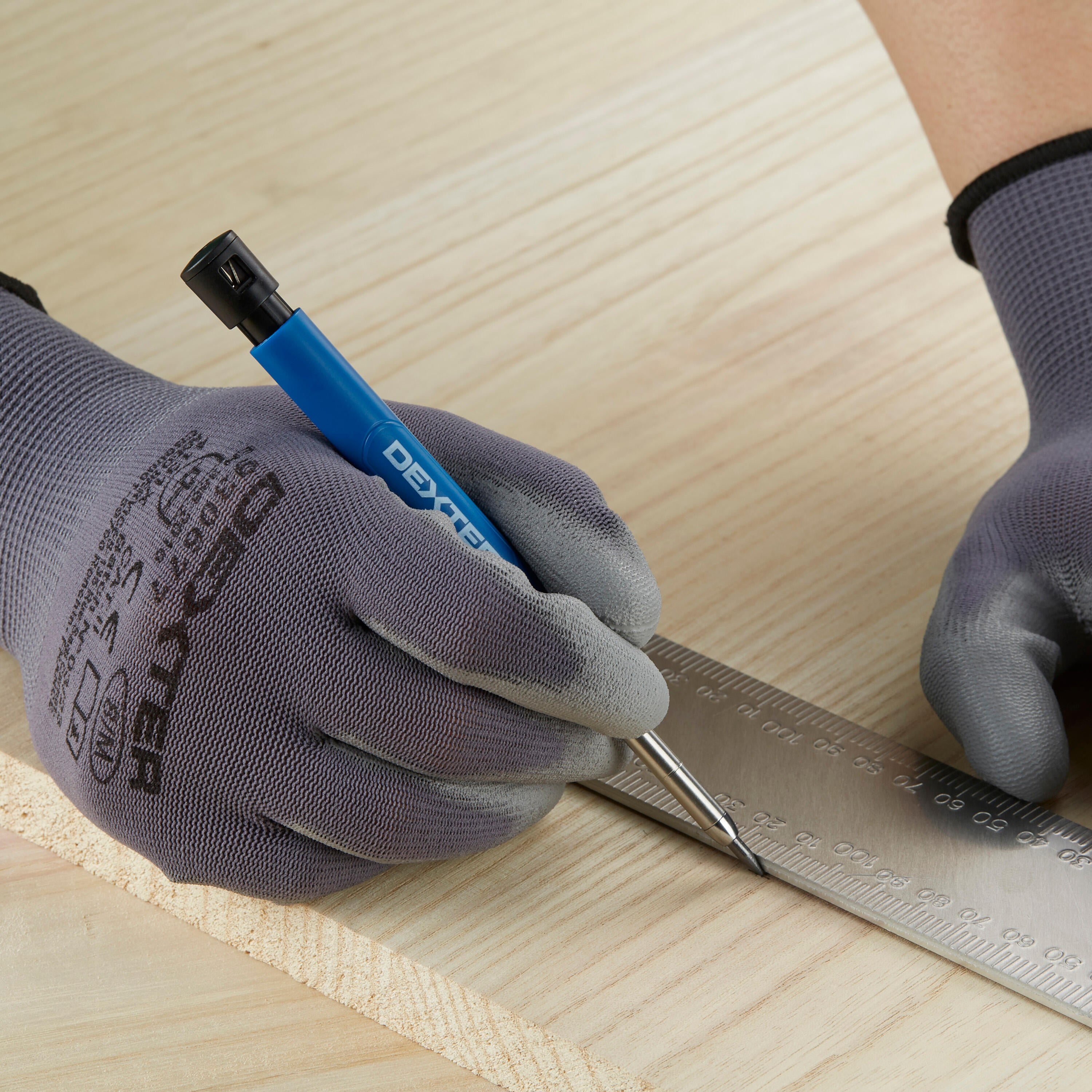 Ołówek stolarski automatyczny z 12 wkładami Dexter - 4