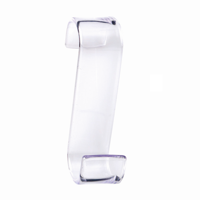 Gancio da appendere SENSEA Square XS in polipropilene trasparente lucido, max 8 Kg