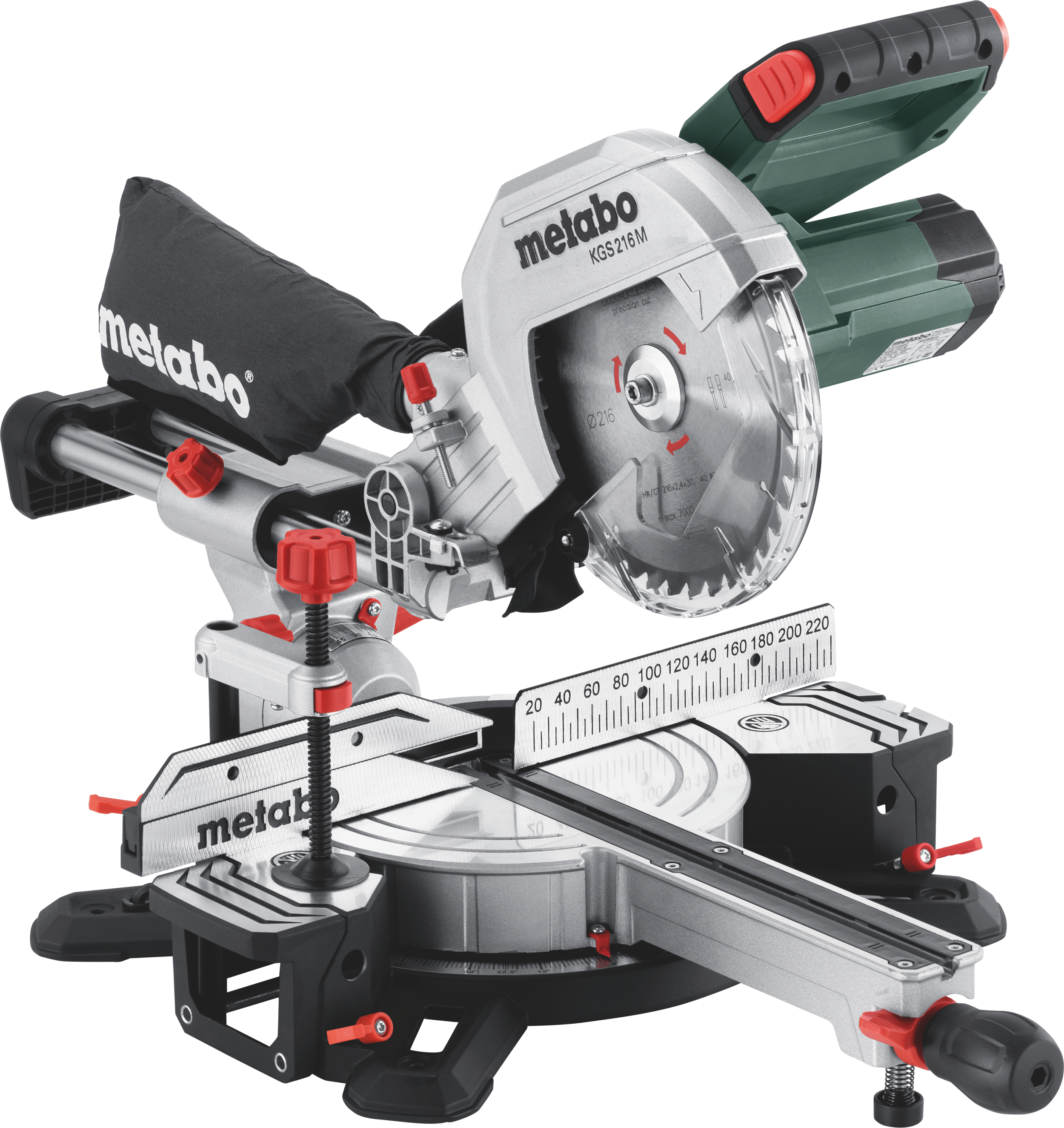 Zintegrowana ukośnica i piła stołowa KGS 216 M  W  /  216 mm METABO