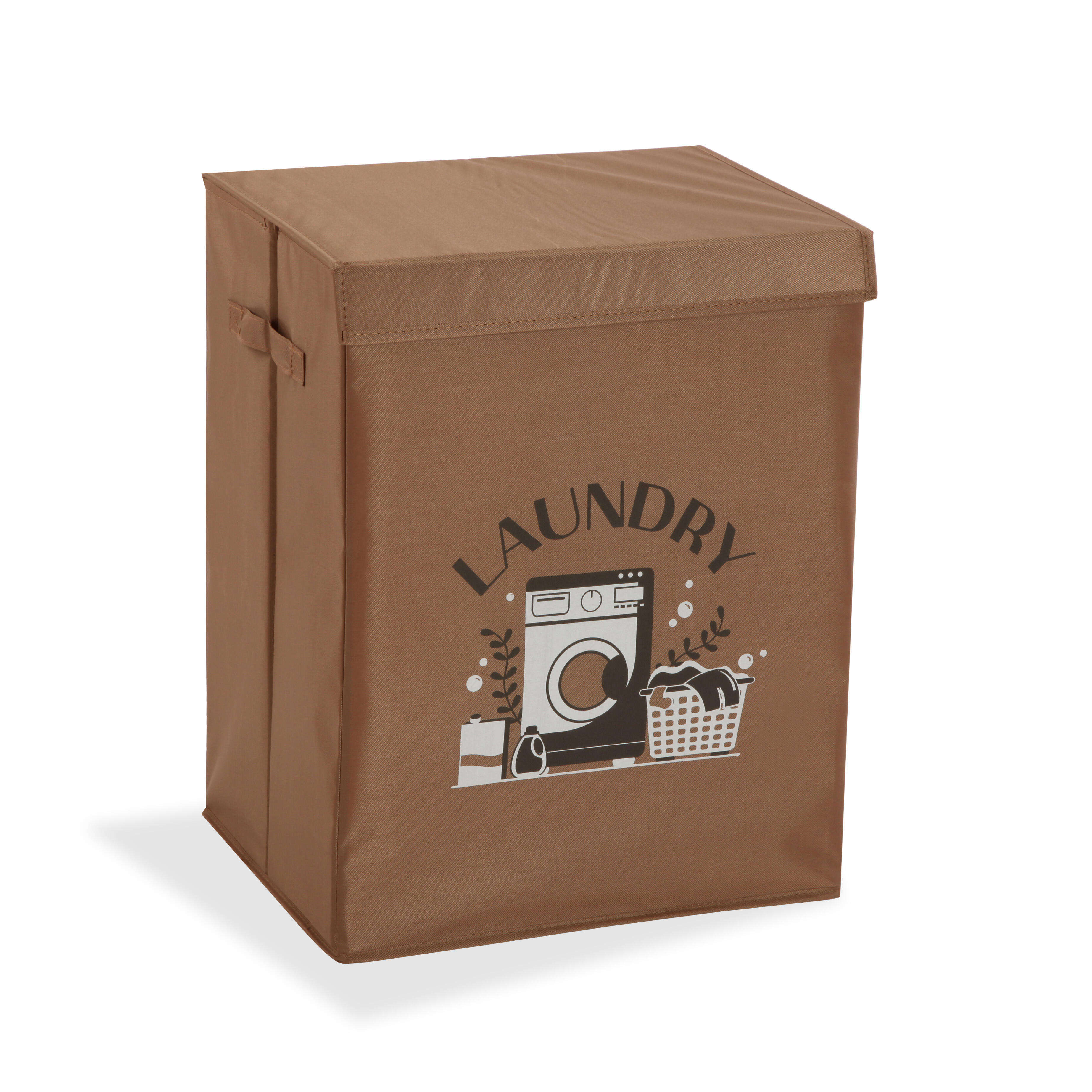 Cesto de ropa beige 50 l