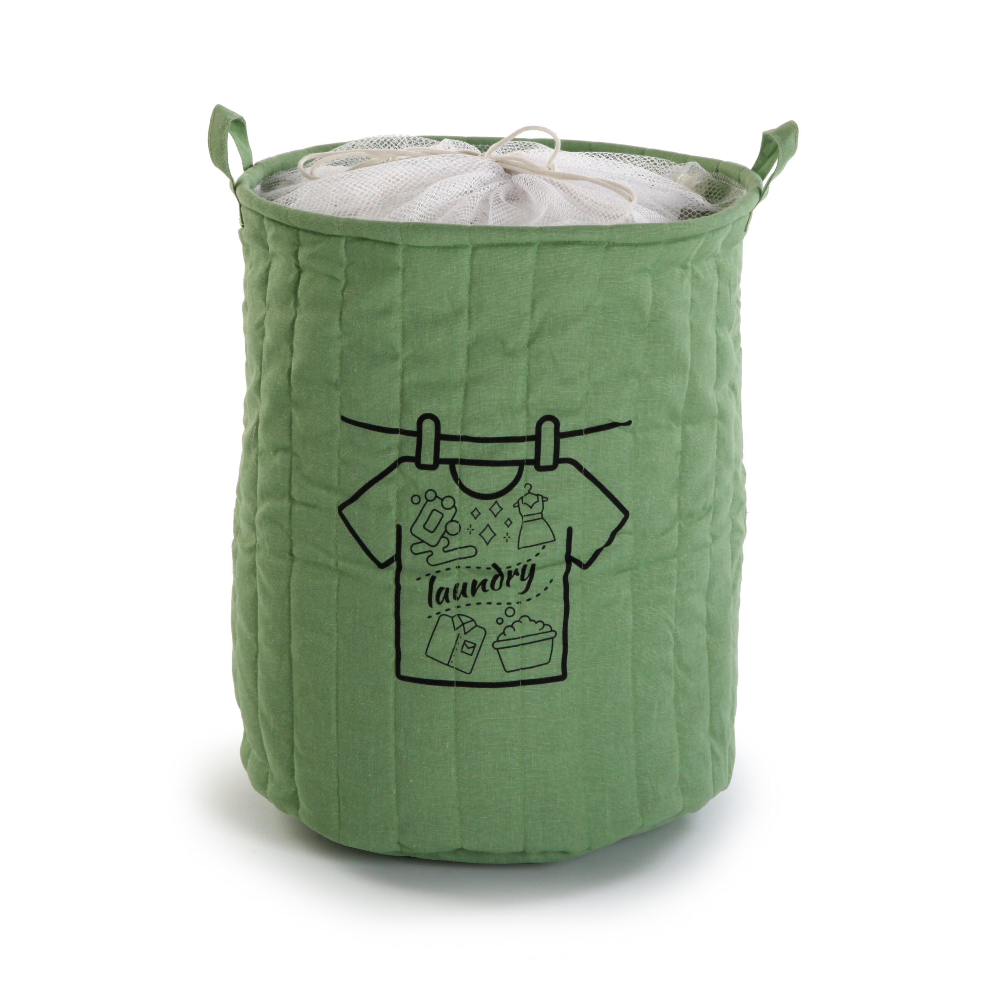 Cesto de ropa verde 50 l