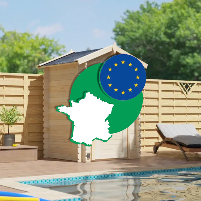 Forest-Style abri de jardin Juno dessiné en France et fabriqué en Europe