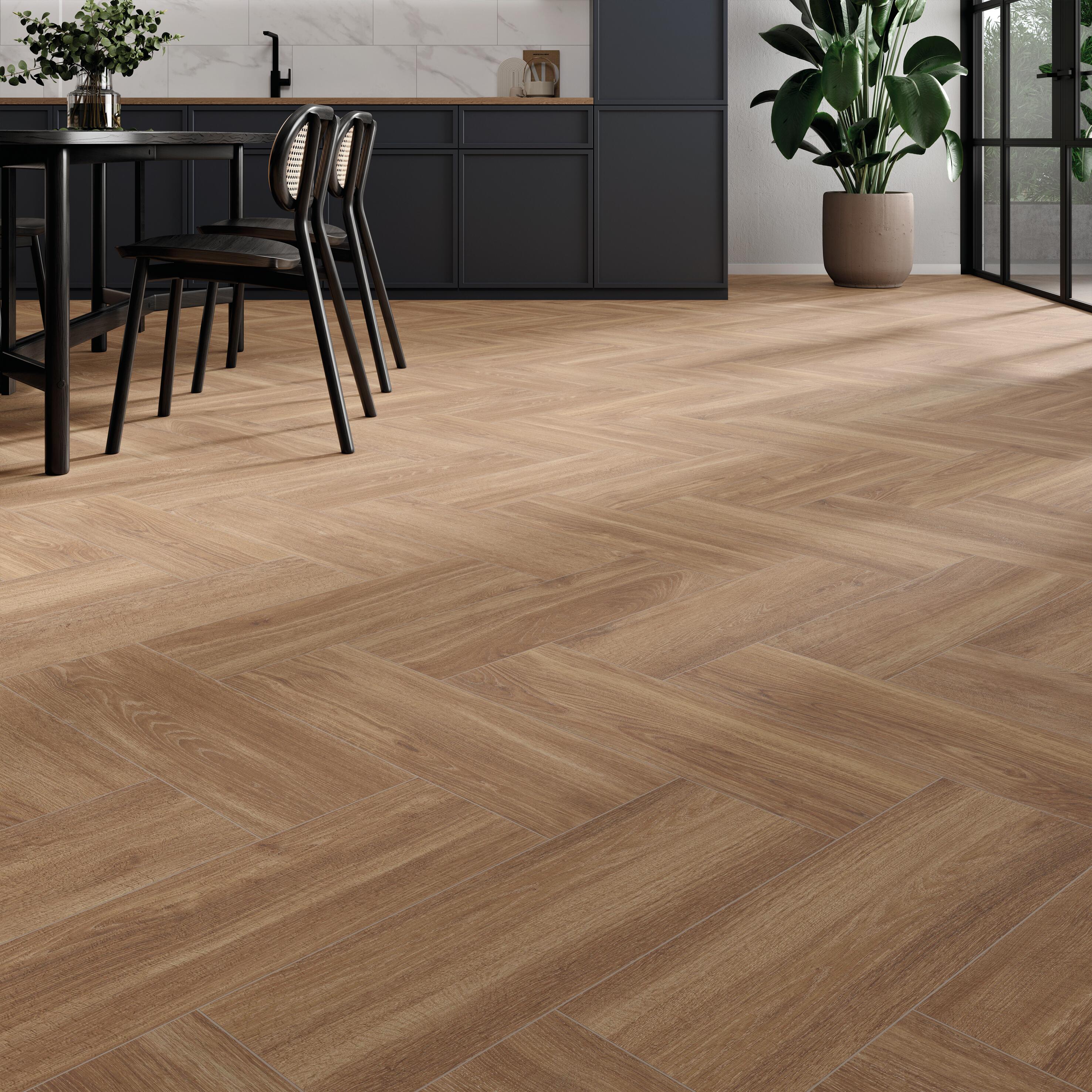 Lot 20 Lames Parquet Bruce Chêne Massif 9x9x1/2 Marron - Neuf