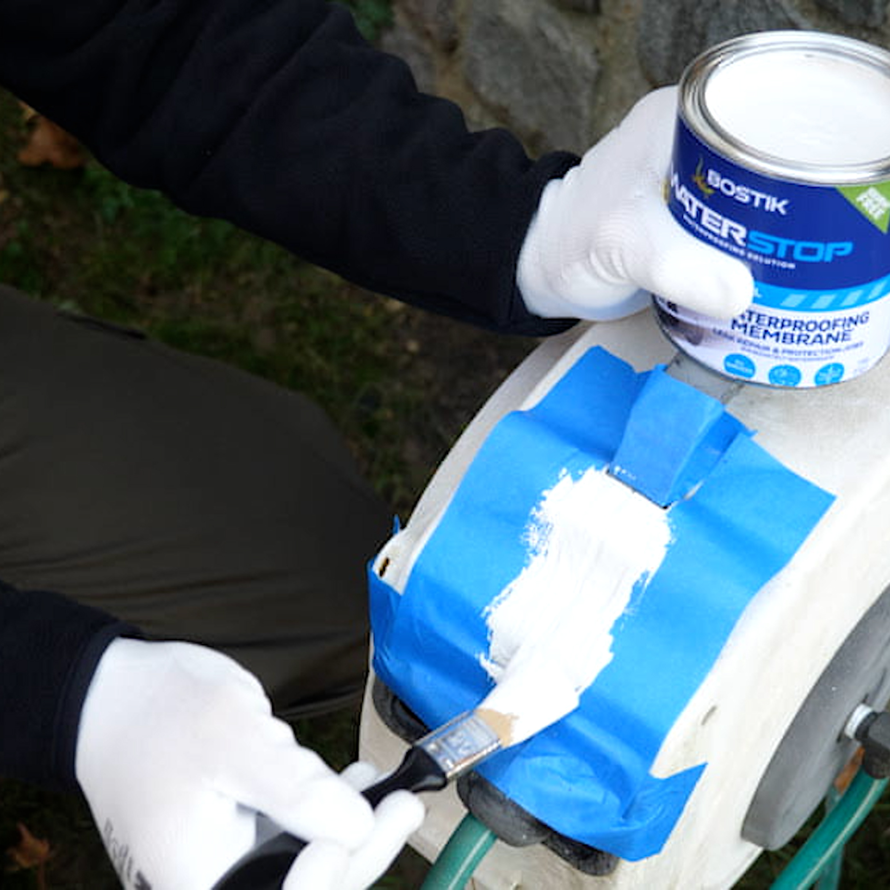 Membrane d'étanchéité Waterstop tous travaux Blanc BOSTIK 1KG - 9