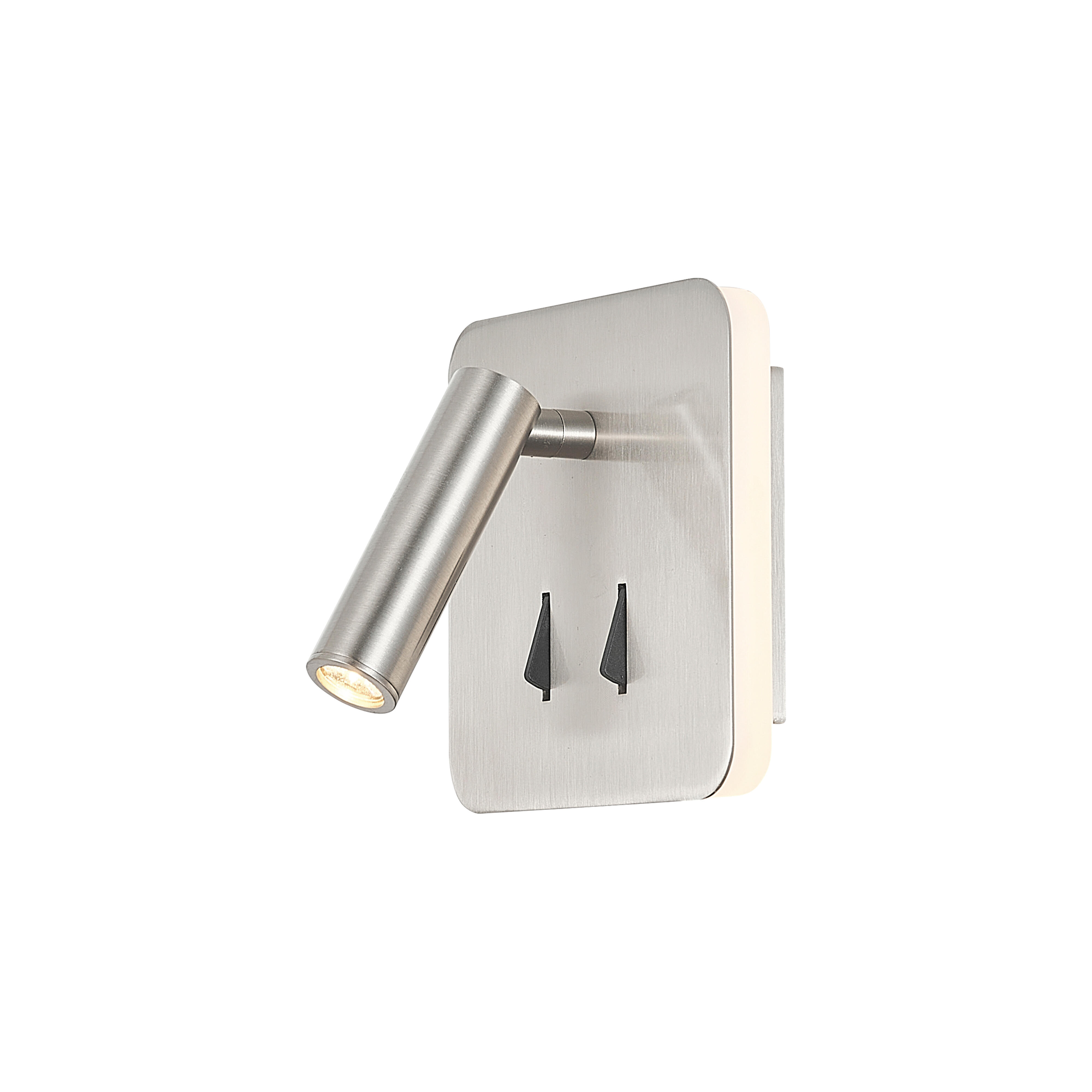 Aplique cayman cuadrado led gris 620 lm