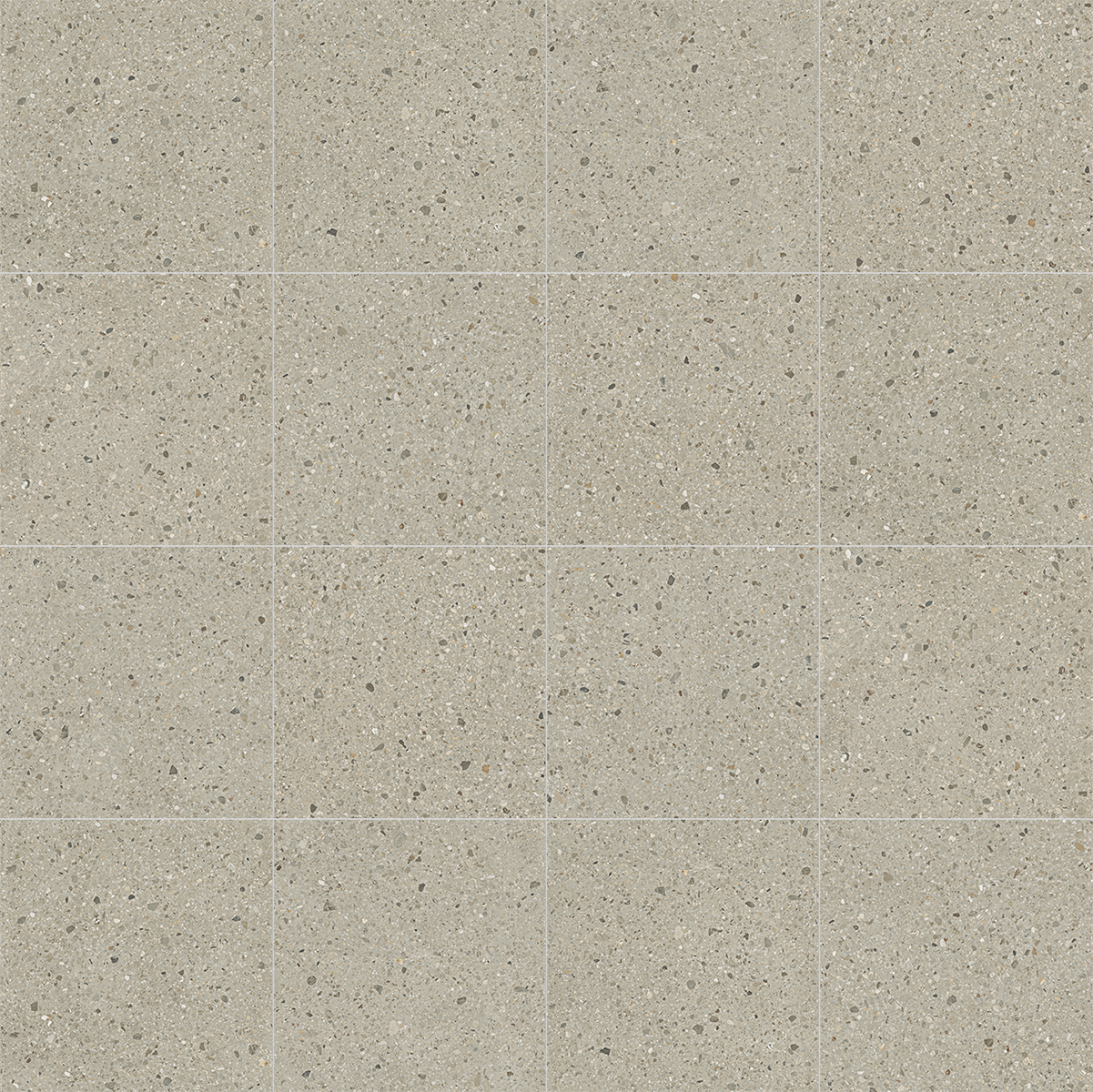 Carrelage mur / sol intérieur effet terrazzo gris Essentiel l.60 x L.60 cm - 4