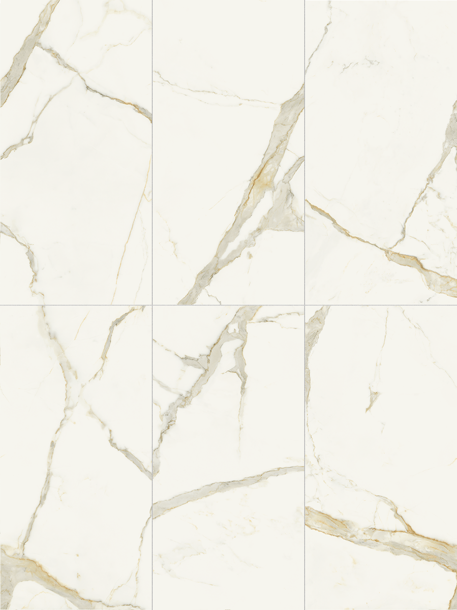 Carrelage sol intérieur / mur intérieur effet marbre oro satin Murano l.60 x L.1 - 4