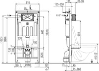 BASTIDOR WC TEKMODUL 12.5CM - 5