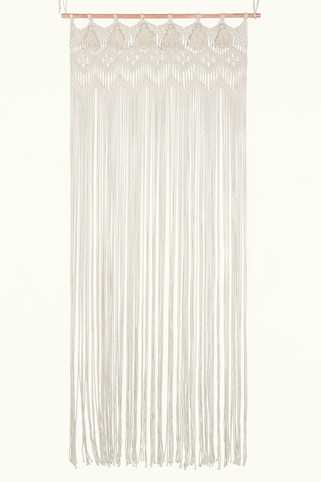Cortina de porta Mallorca 90x200cm liso branco