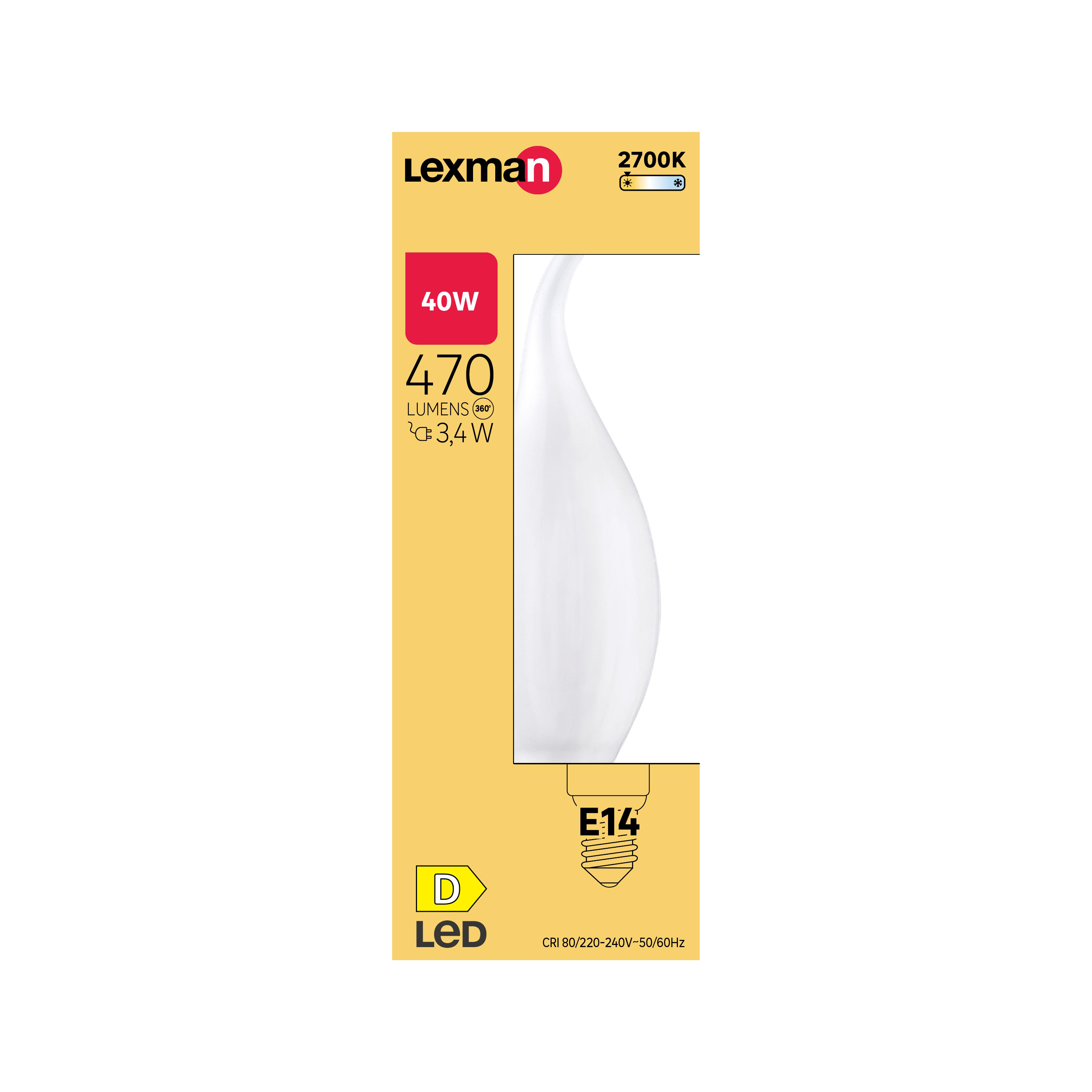 Żarówka LED E14 3,4 W 470 lm Ciepła biel Lexman - 6
