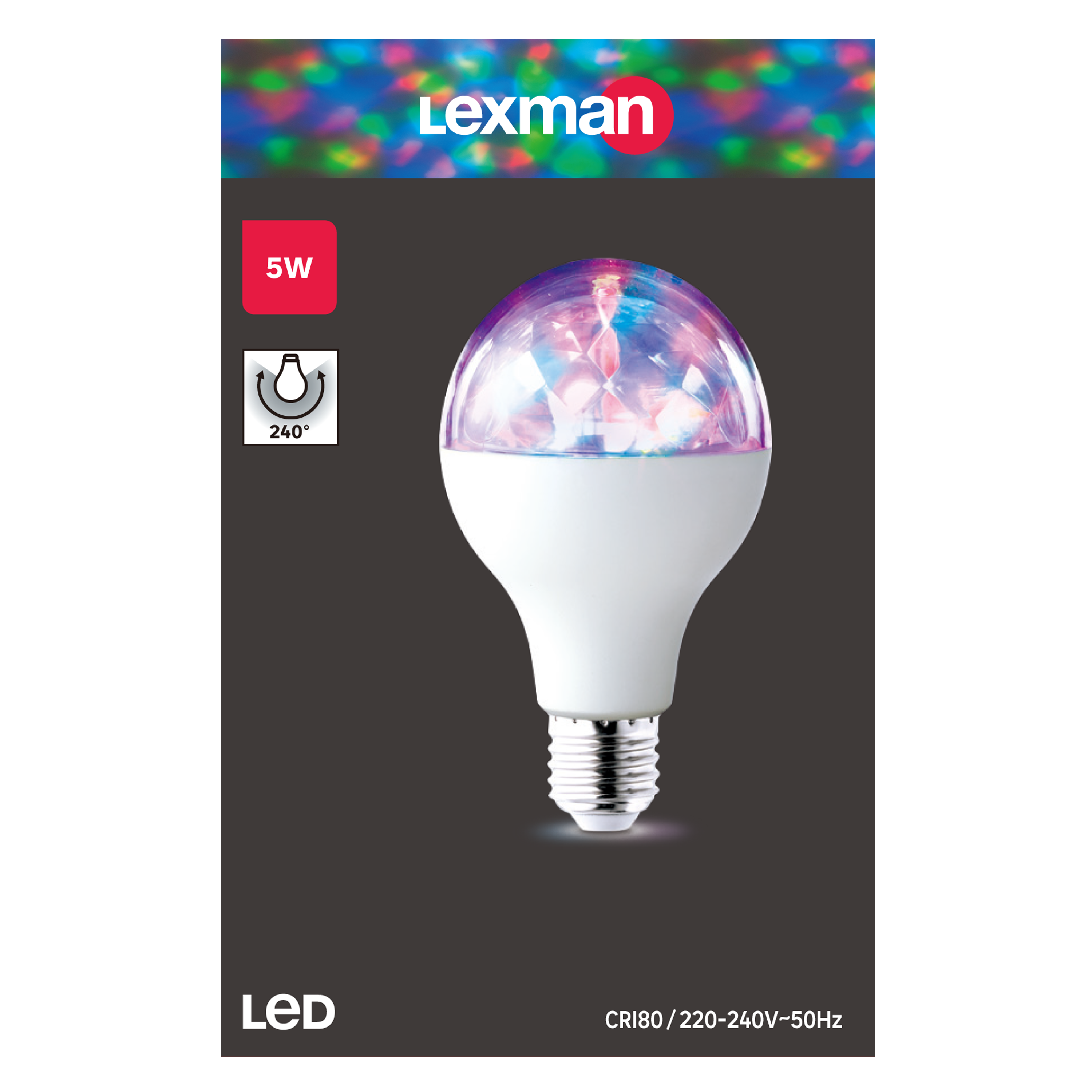 Żarówka LED E27 5 W Disco Color Lexman - 6