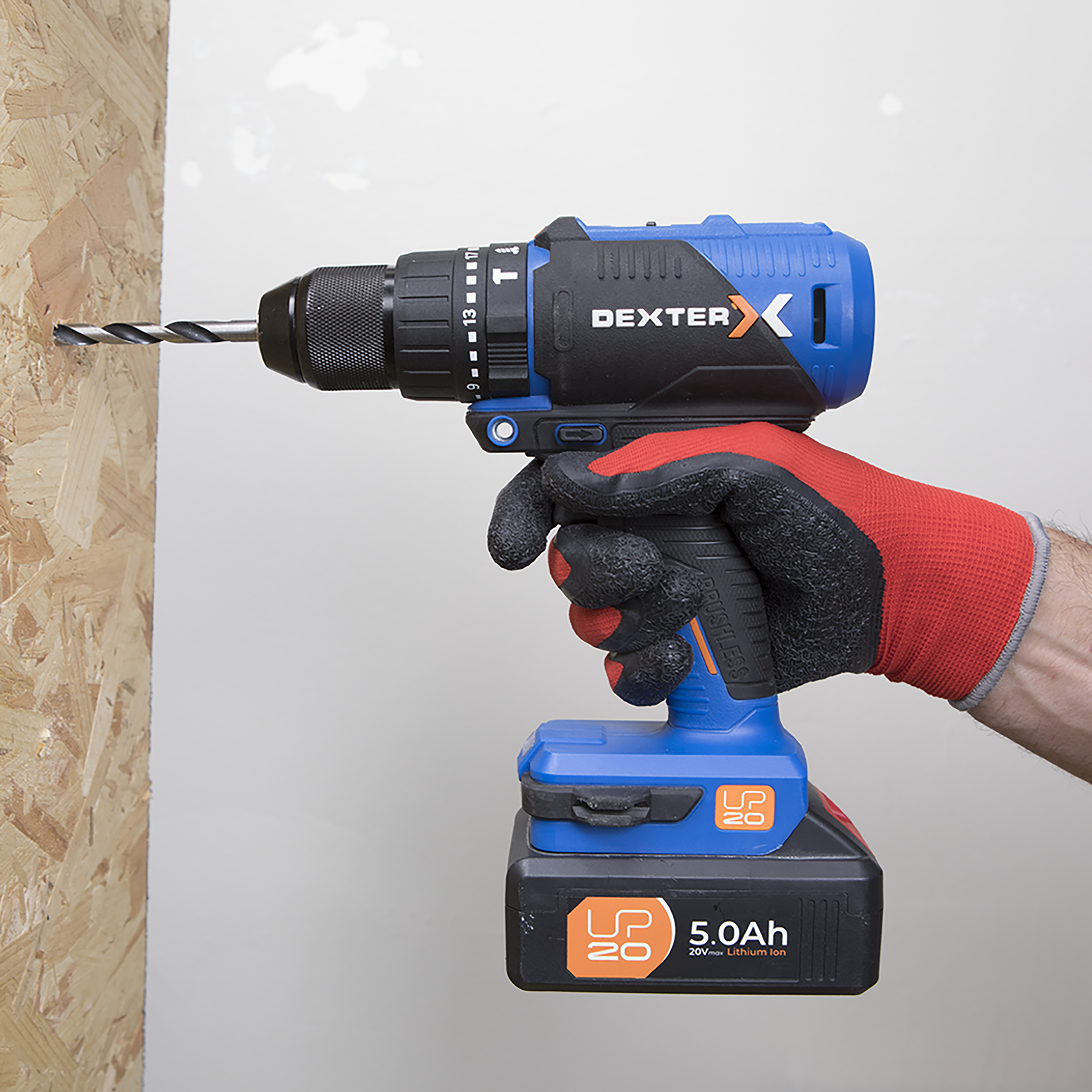 10 Luvas universais touchscreen de nylon e latex tamanho 9L Dexter - 3