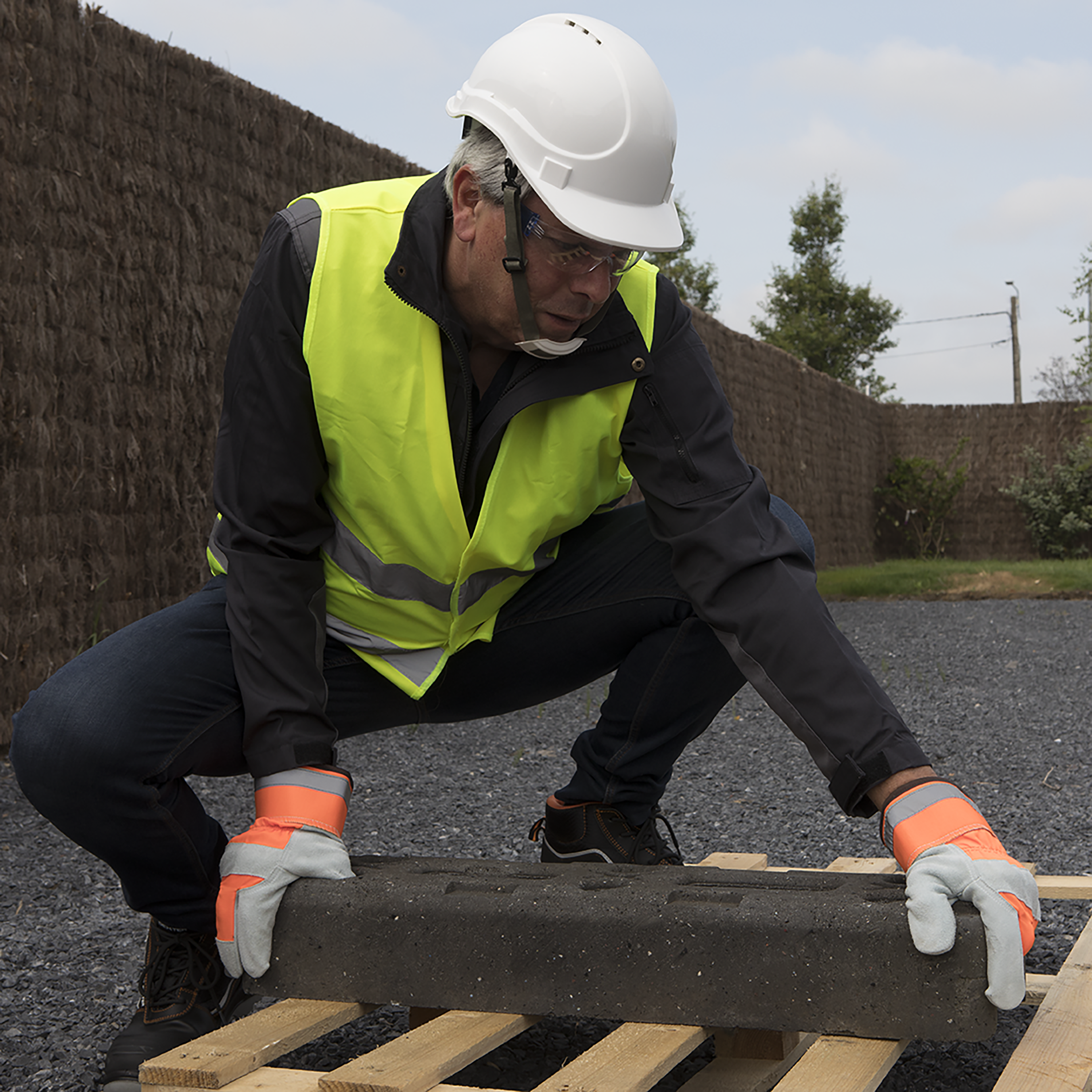 Luvas de manuseamento refletora em couro/algodão/poliéster Tamanho 8M Dexter - 6