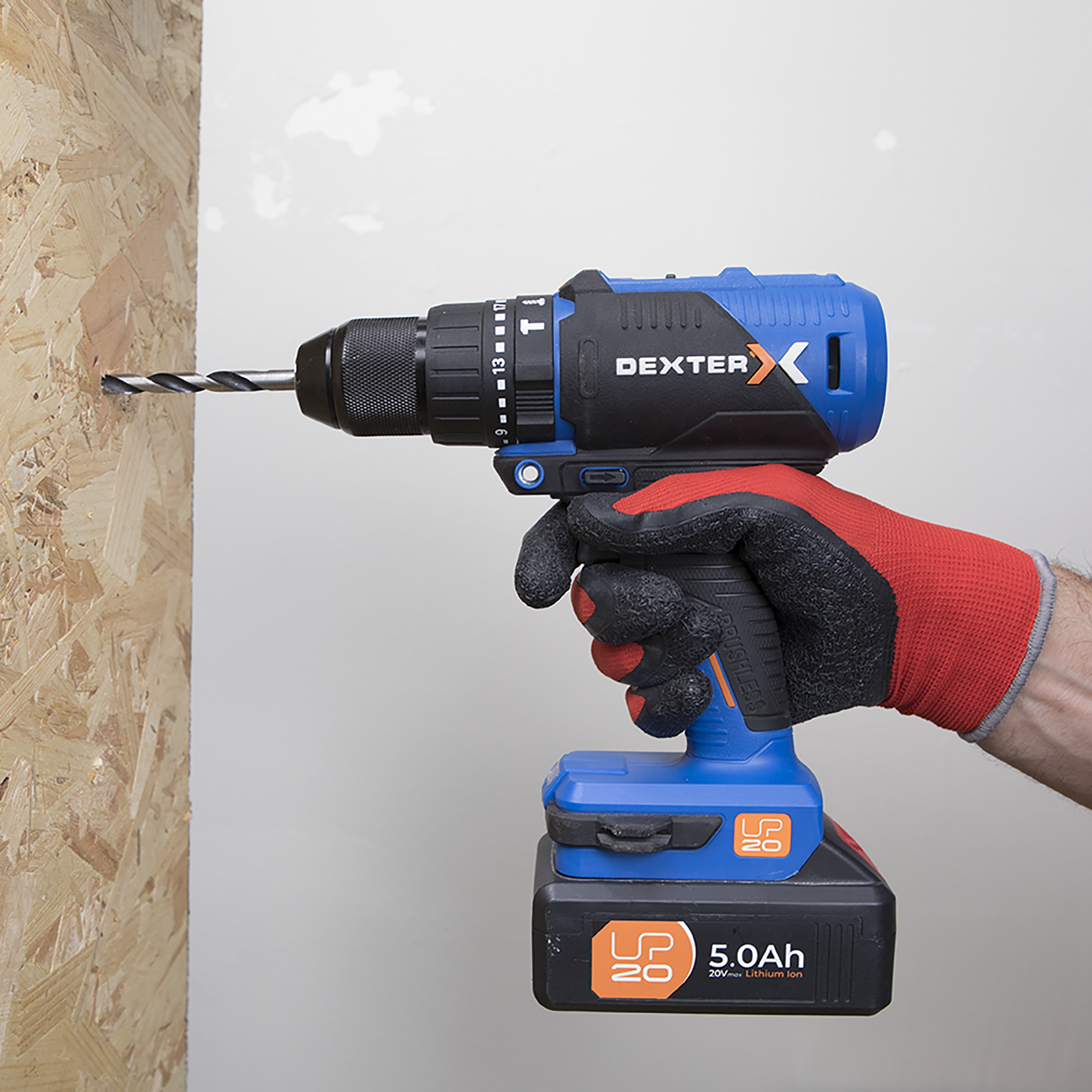 10 Luvas universais touchscreen de nylon e latex tamanho 9L Dexter - 8