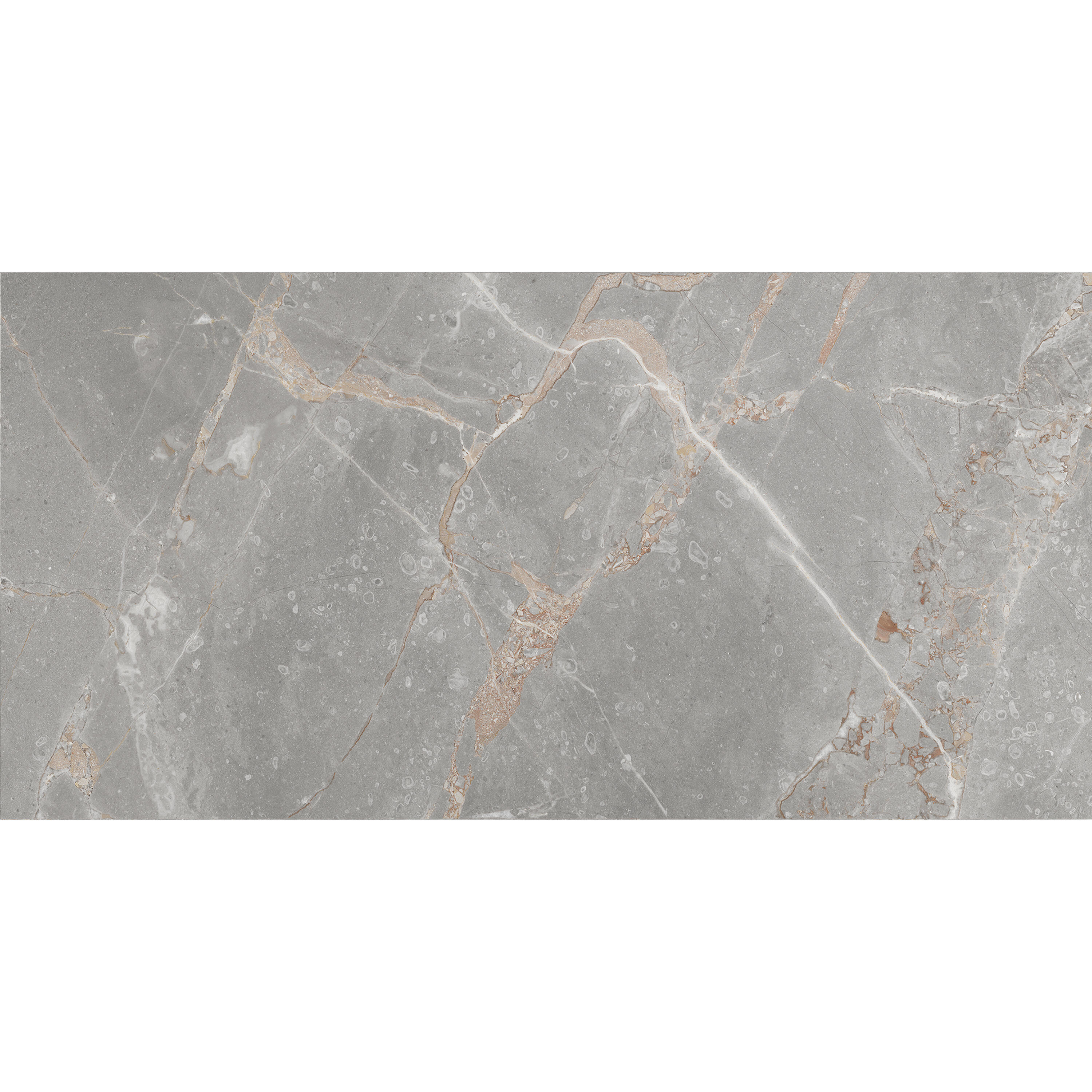 Carrelage sol intérieur effet marbre gris Iberis l.30 x L.60 cm - 8