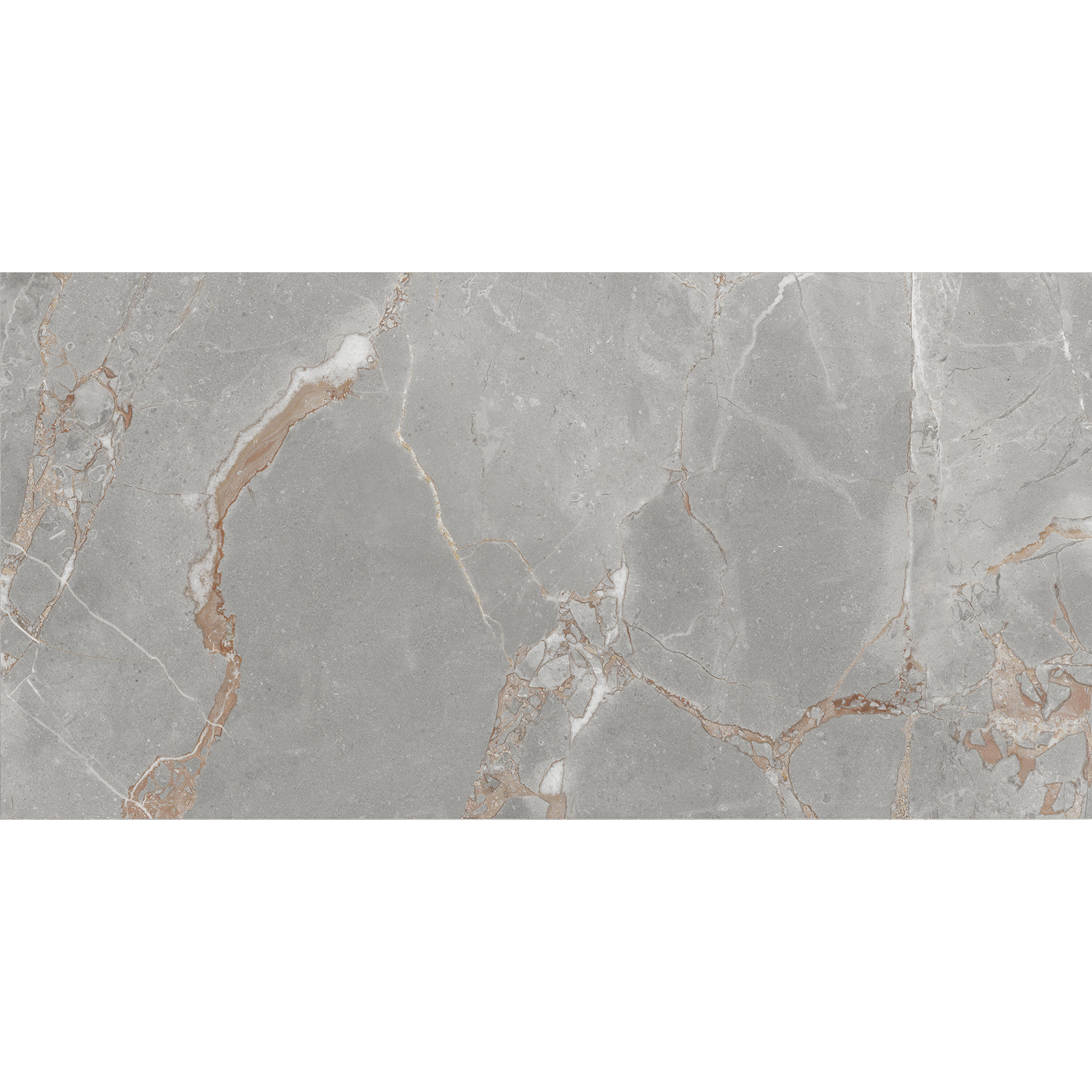 Carrelage sol intérieur effet marbre gris Iberis l.30 x L.60 cm - 7