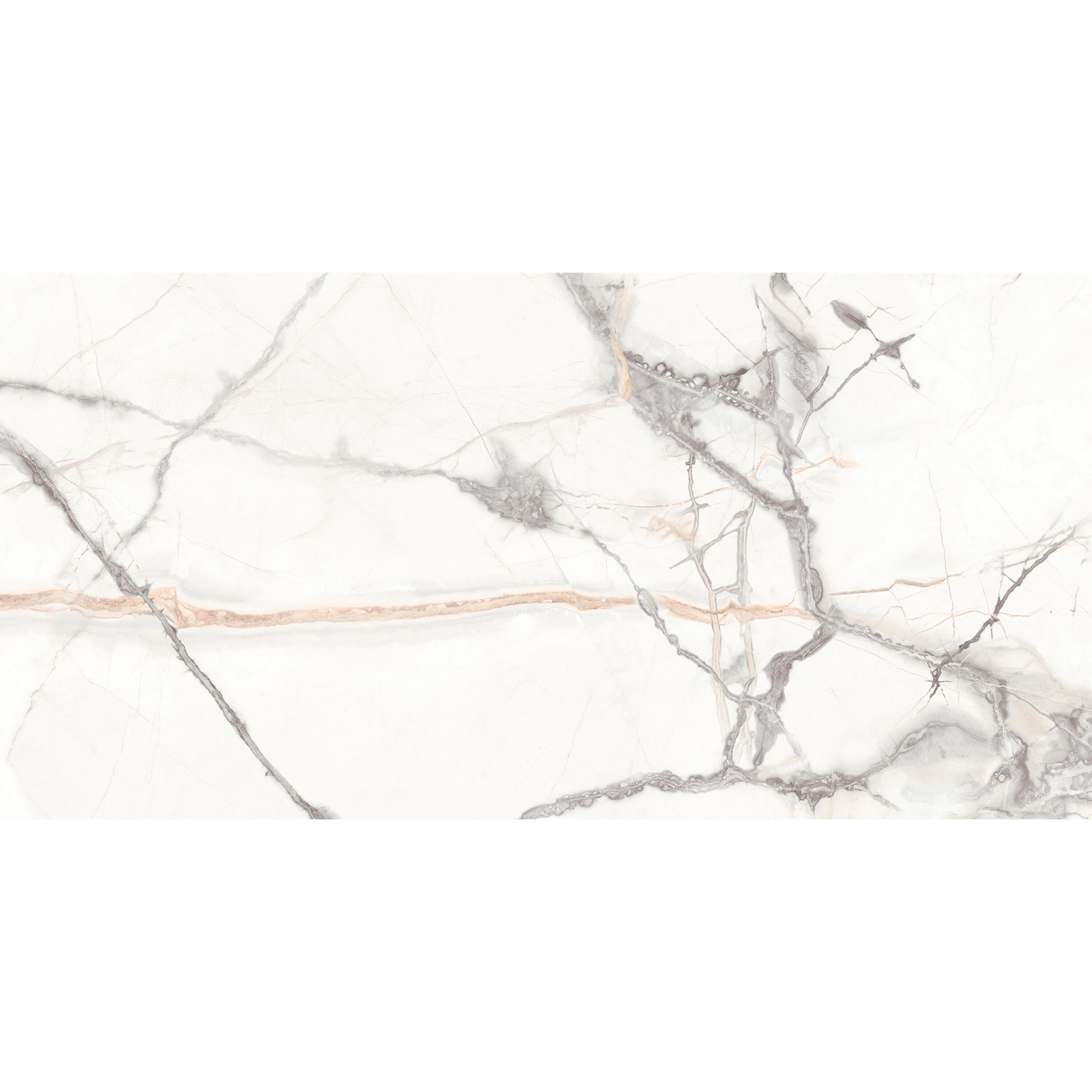 Carrelage sol intérieur effet marbre blanc Iberis l.30 x L.60 cm FRASSINORO GRES - 2