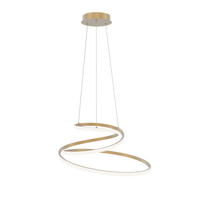 Lampadario LED glamour Coaster dorato Ø60cm, luce con 3 temperature di colore 8000 lumen, LUCE AMBIENTE DESIGN