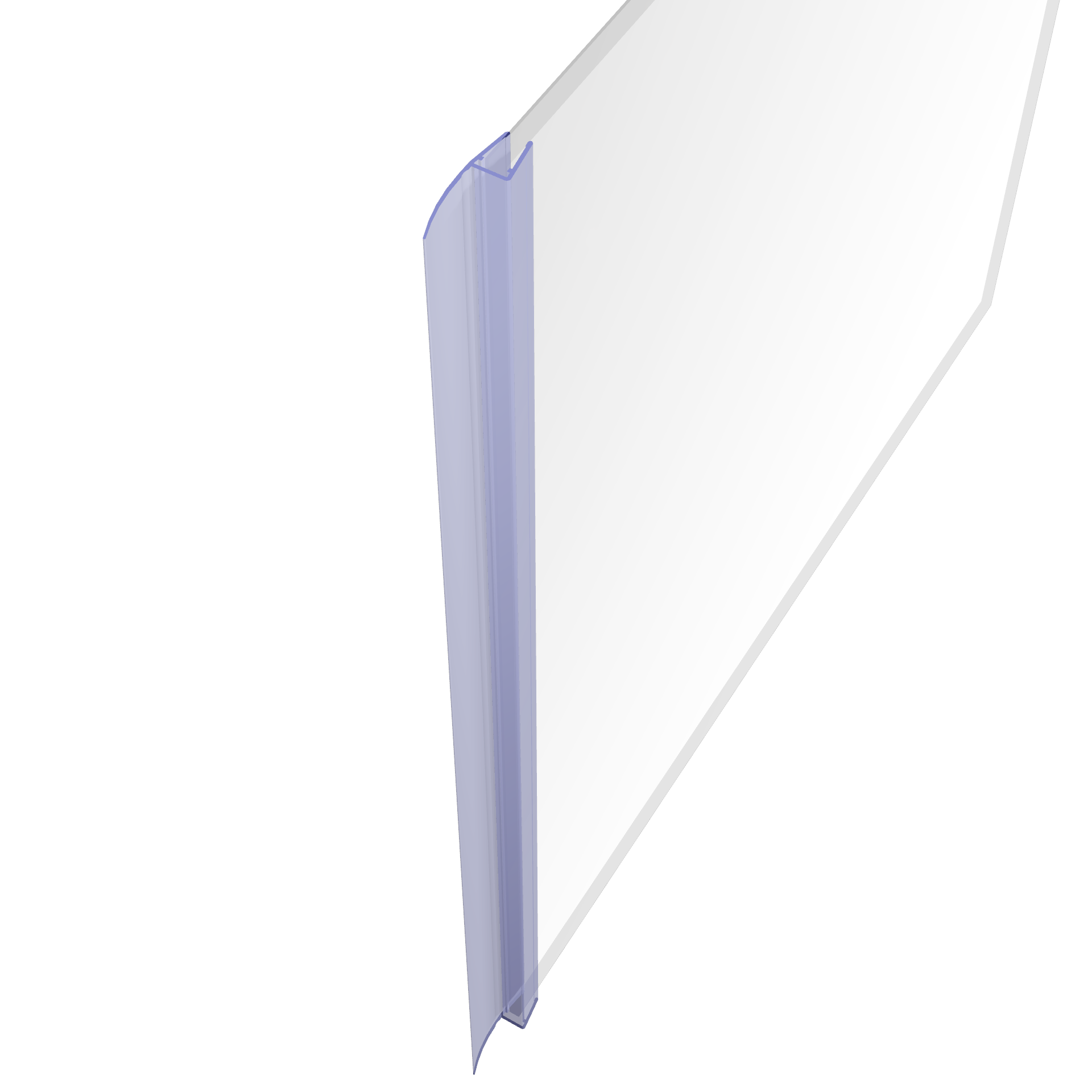 Perfil de borracha JUNTA RETANGULAR L TRANSPARENTE - 4