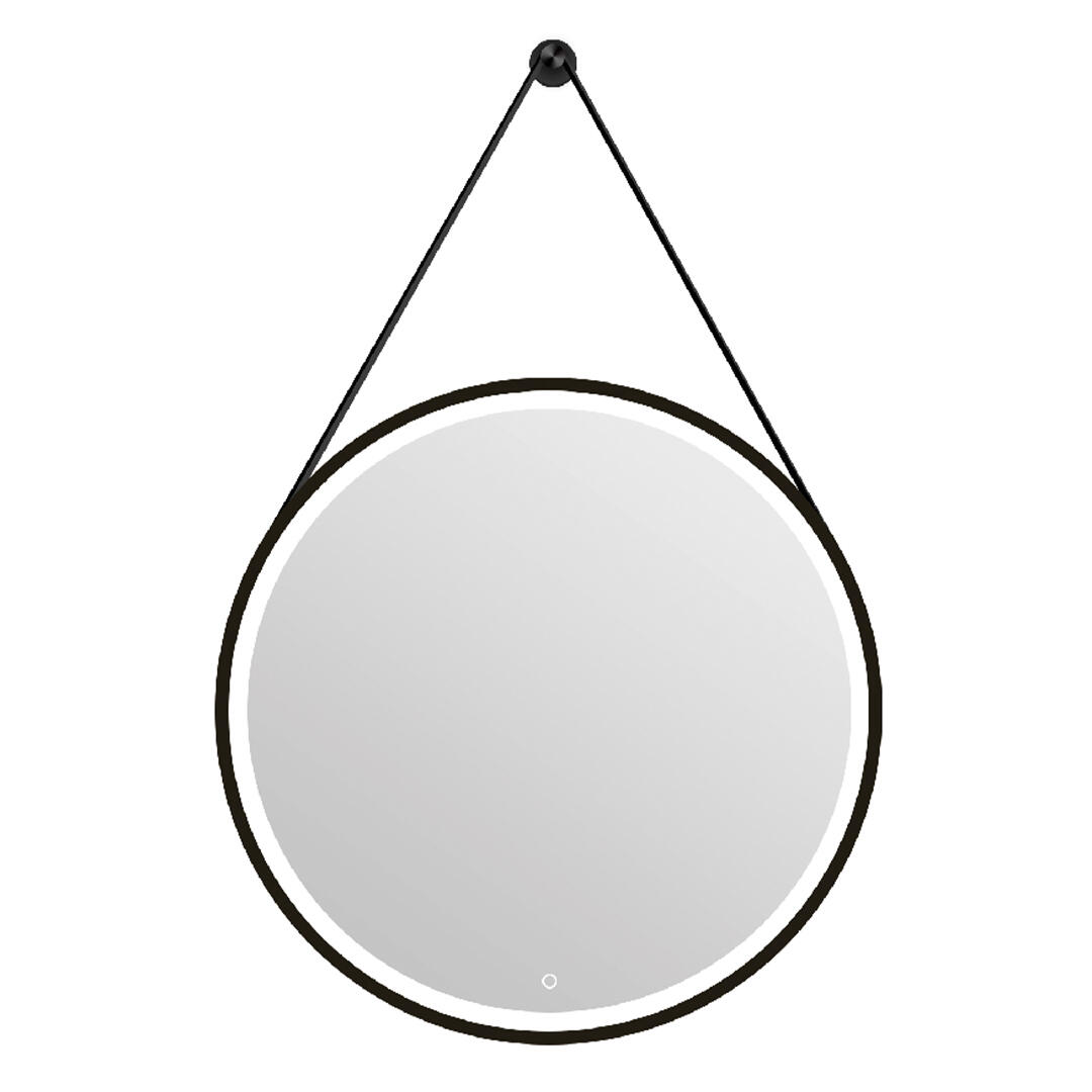 Miroir lumineux rond noir Diam.60 cm Barber, Tactile, Antibuée, Variateur - 7