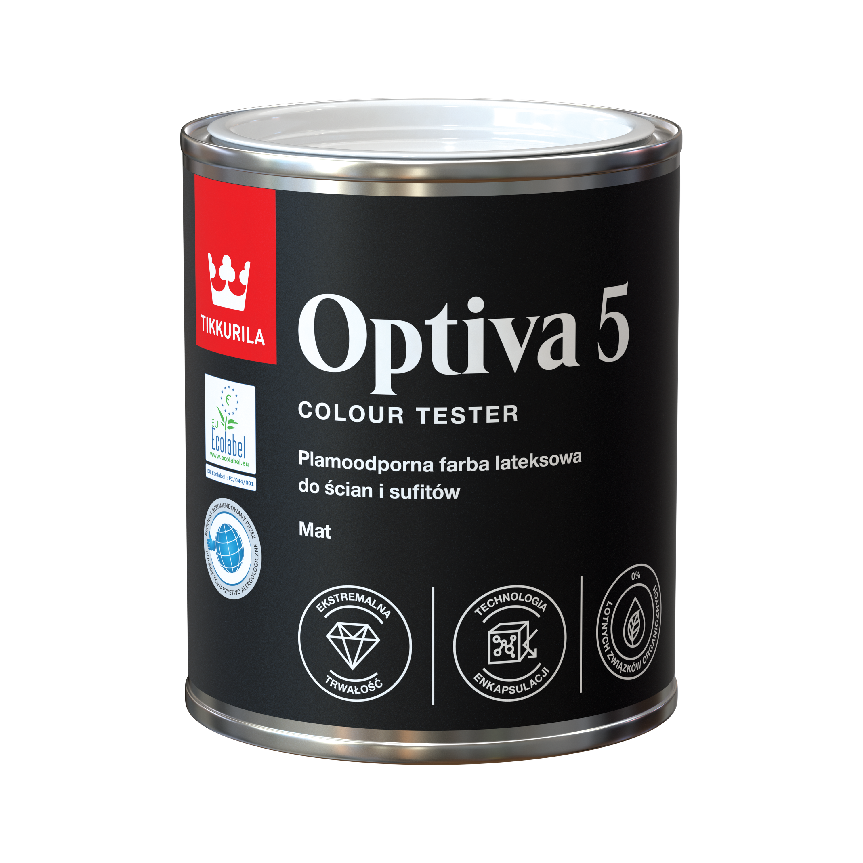 Tester farby do ścian z mieszalnika Tikkurila Optiva 5 0.09 l mat