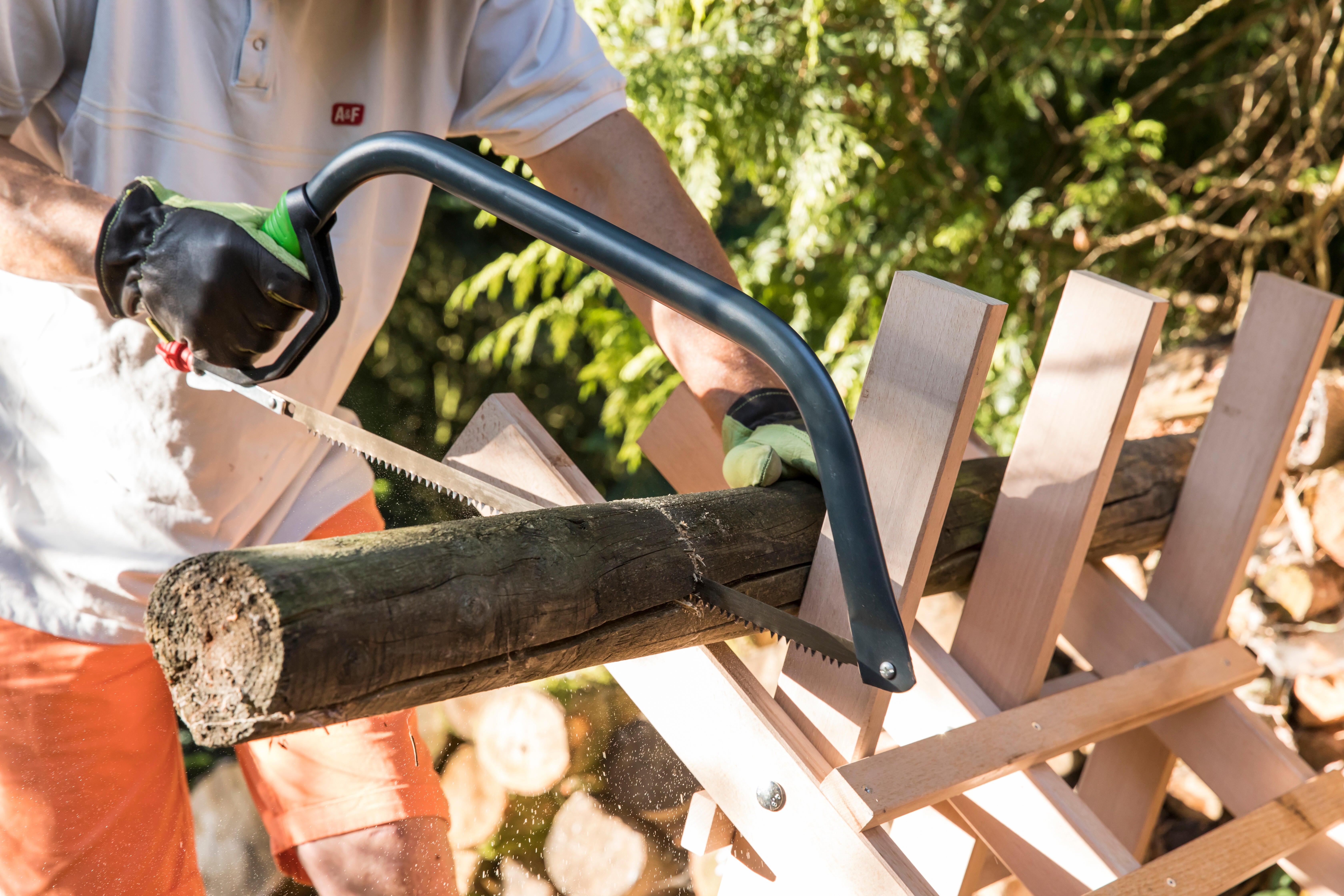 Scie à bûche GEOLIA en acier peint, lame 760 mm - 4