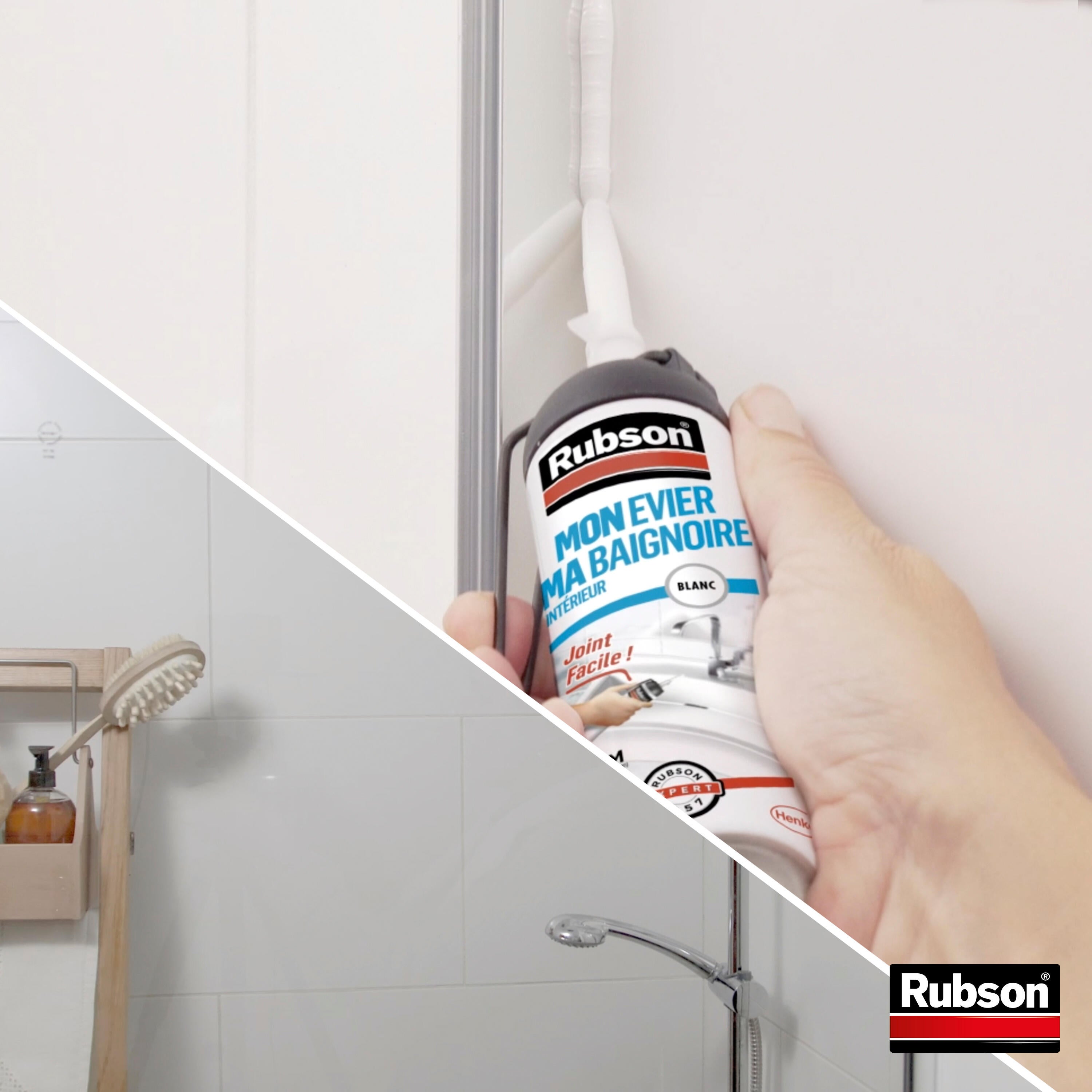 Silicone Mon evier, ma baignoire RUBSON blanc, 100 ml - 4