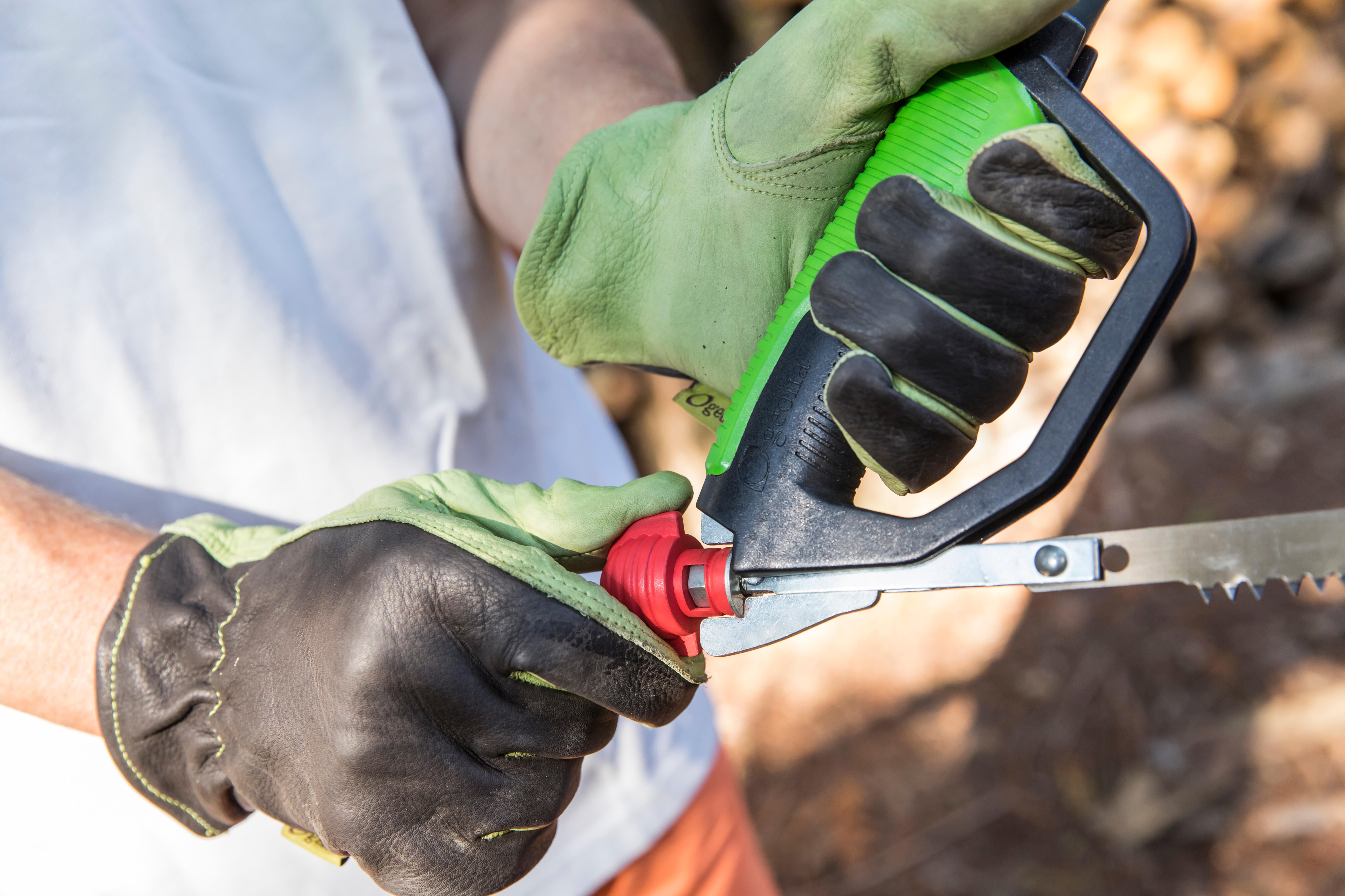 Scie à bûche GEOLIA en acier peint, lame 760 mm - 3