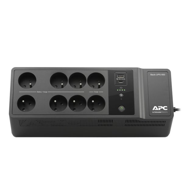 Onduleur APC Back UPS 850VA 230V USB Type C et A 8 prises, SCHNEIDER ELECTRIC