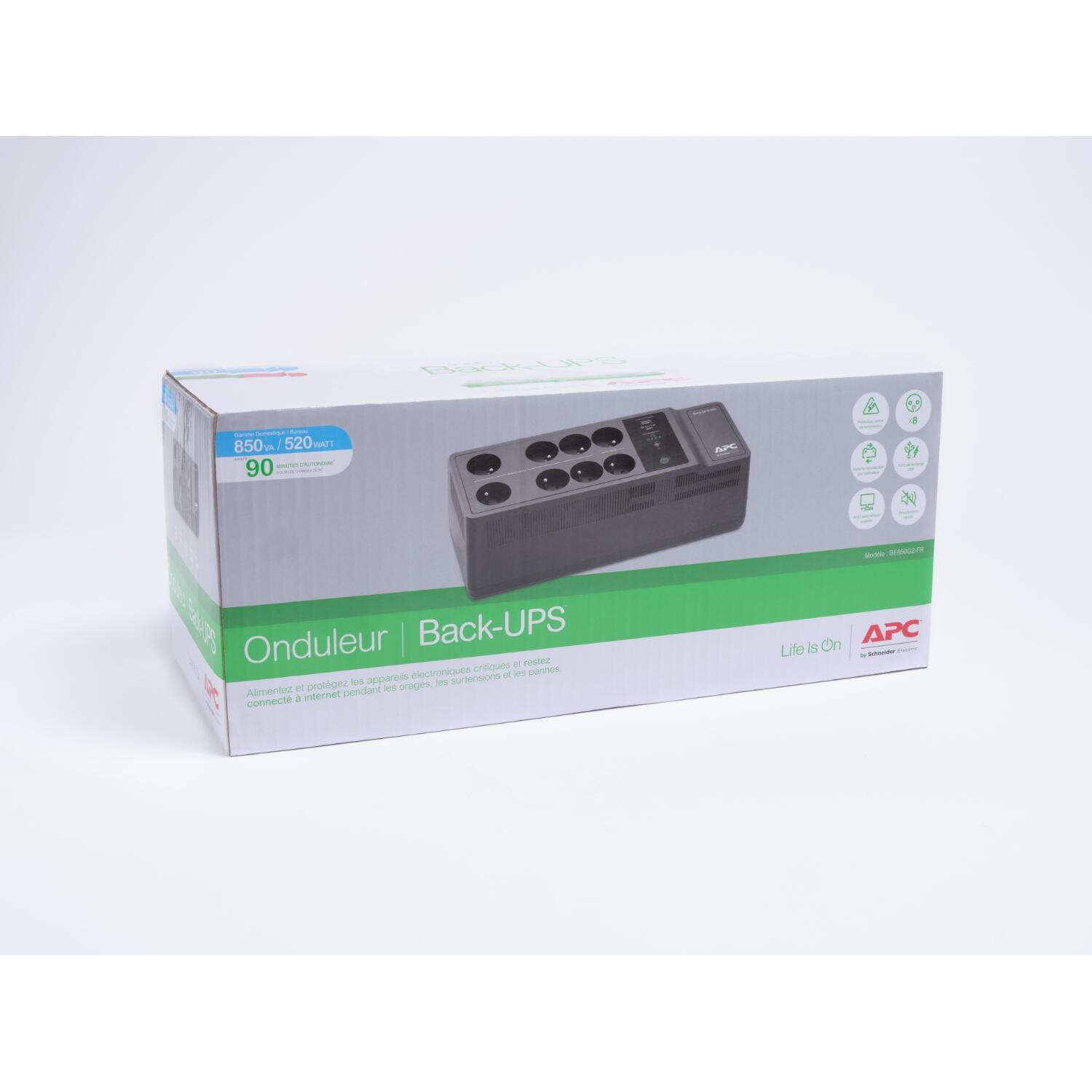 Onduleur APC Back UPS 850VA 230V USB Type C et A 8 prises, SCHNEIDER ELECTRIC - 4