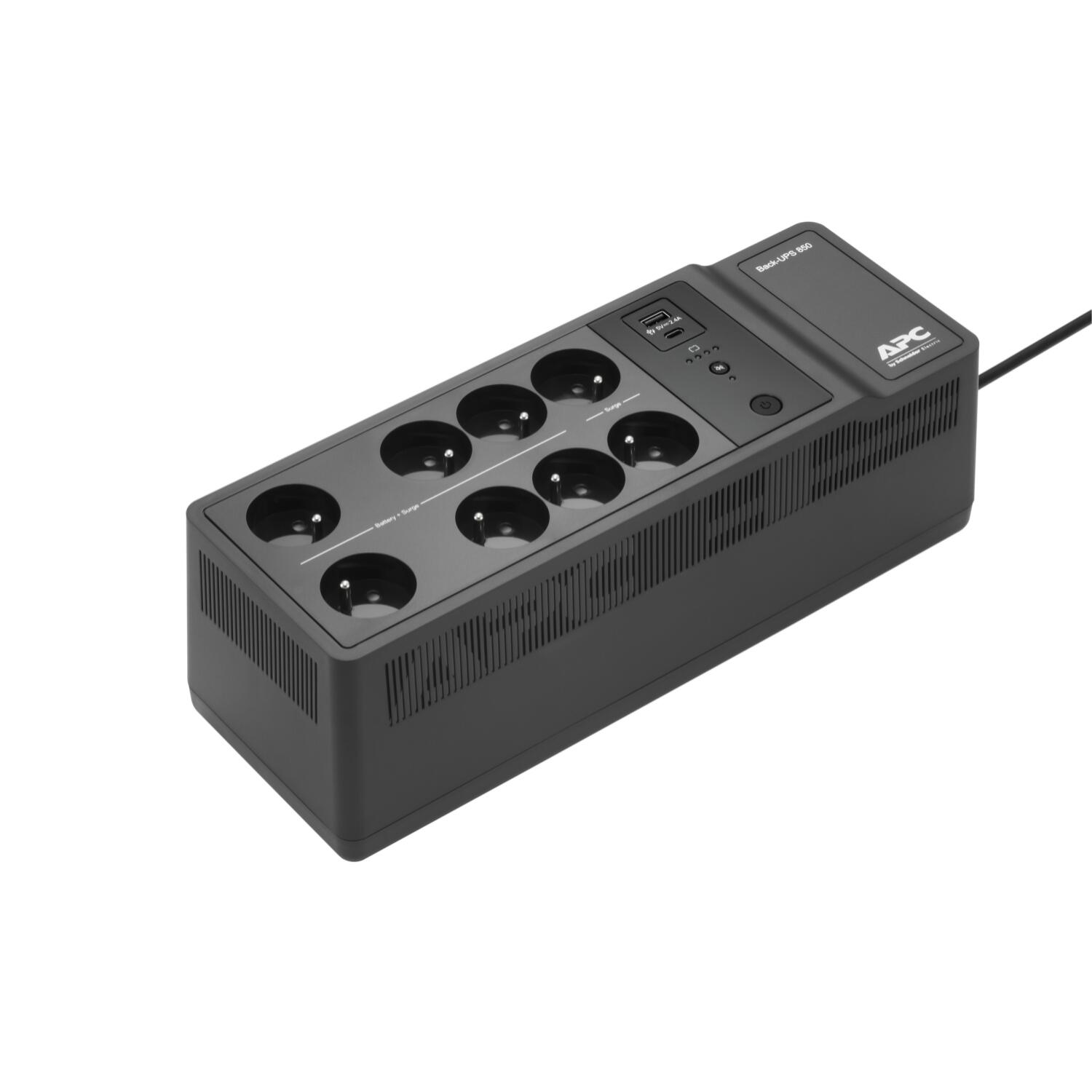 Onduleur APC Back UPS 850VA 230V USB Type C et A 8 prises, SCHNEIDER ELECTRIC - 8