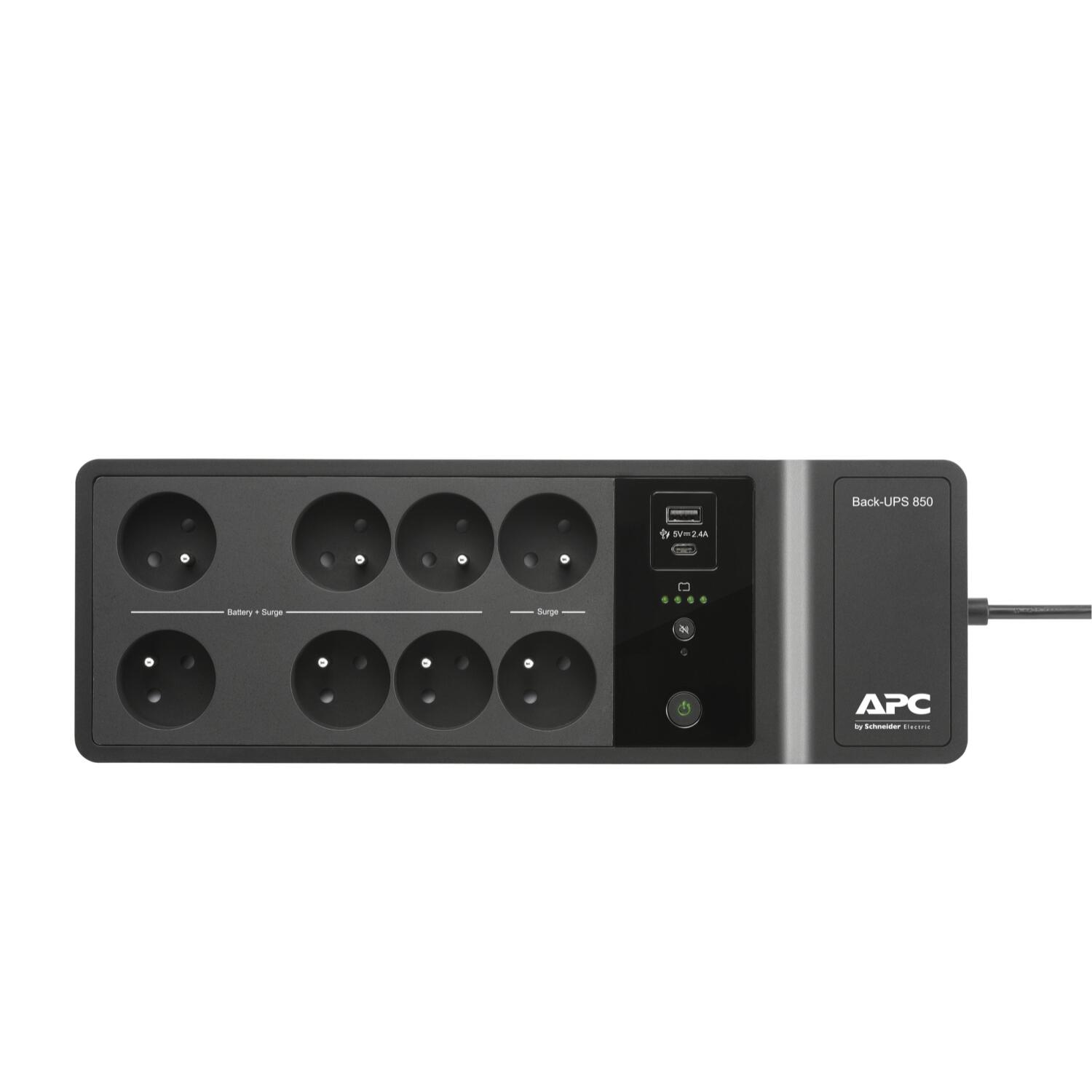 Onduleur APC Back UPS 850VA 230V USB Type C et A 8 prises, SCHNEIDER ELECTRIC - 5