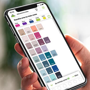 simulador de cor para a tinta das paredes de casa