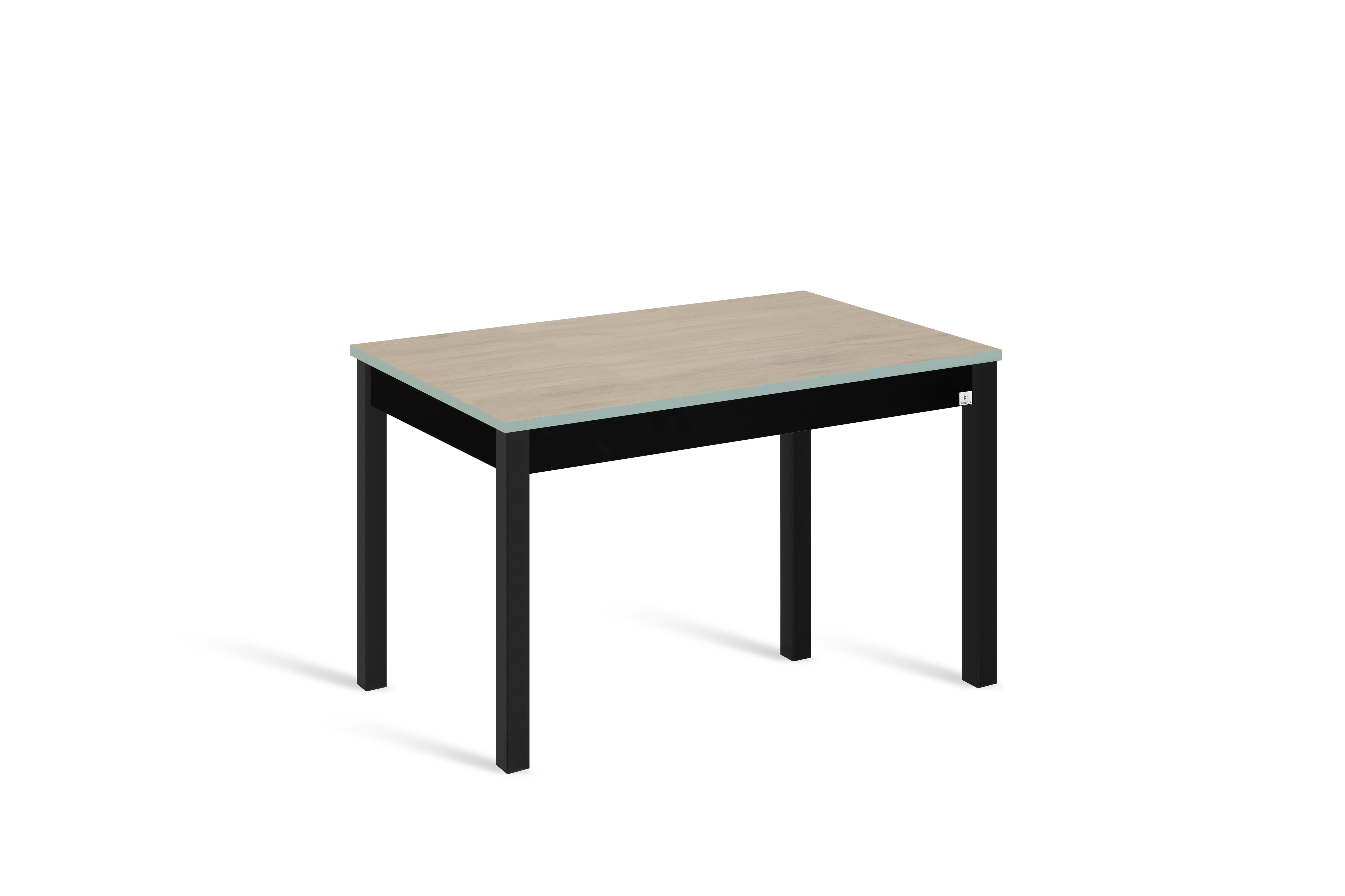 Mesa de cocina extensible phyna (110-160)x70 cm color roble/verde
