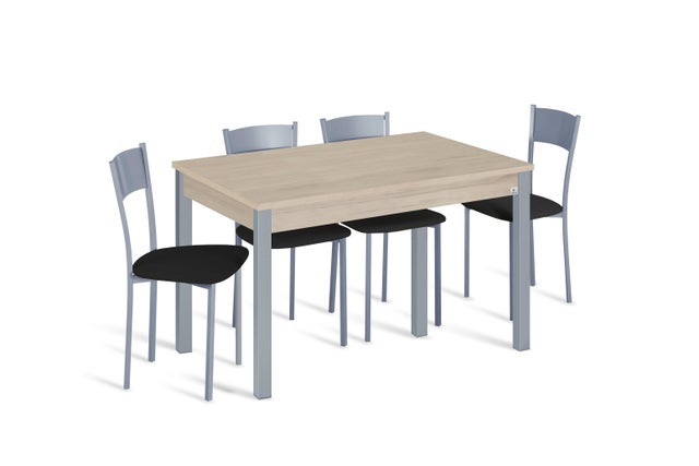 Mesa de cocina Fija SYL 100X60 cm color roble