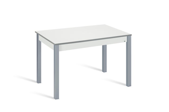 Mesa de cocina Extensible PHYNA (100-145)X60 cm color blanco/gris