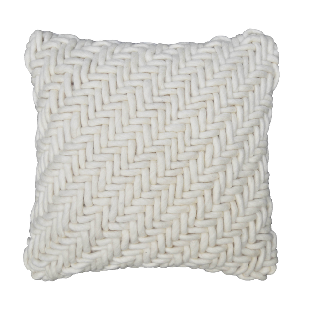 Cuscino INSPIRE Bora bianco 45 x 45 cm