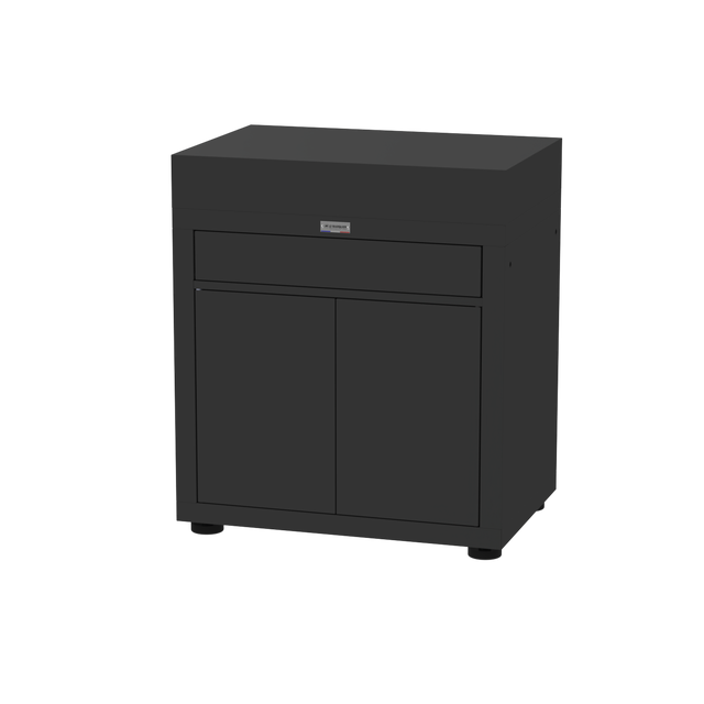 Meuble avec tiroir 80x55 cm pour cuisine extérieure LE MARQUIER, noir