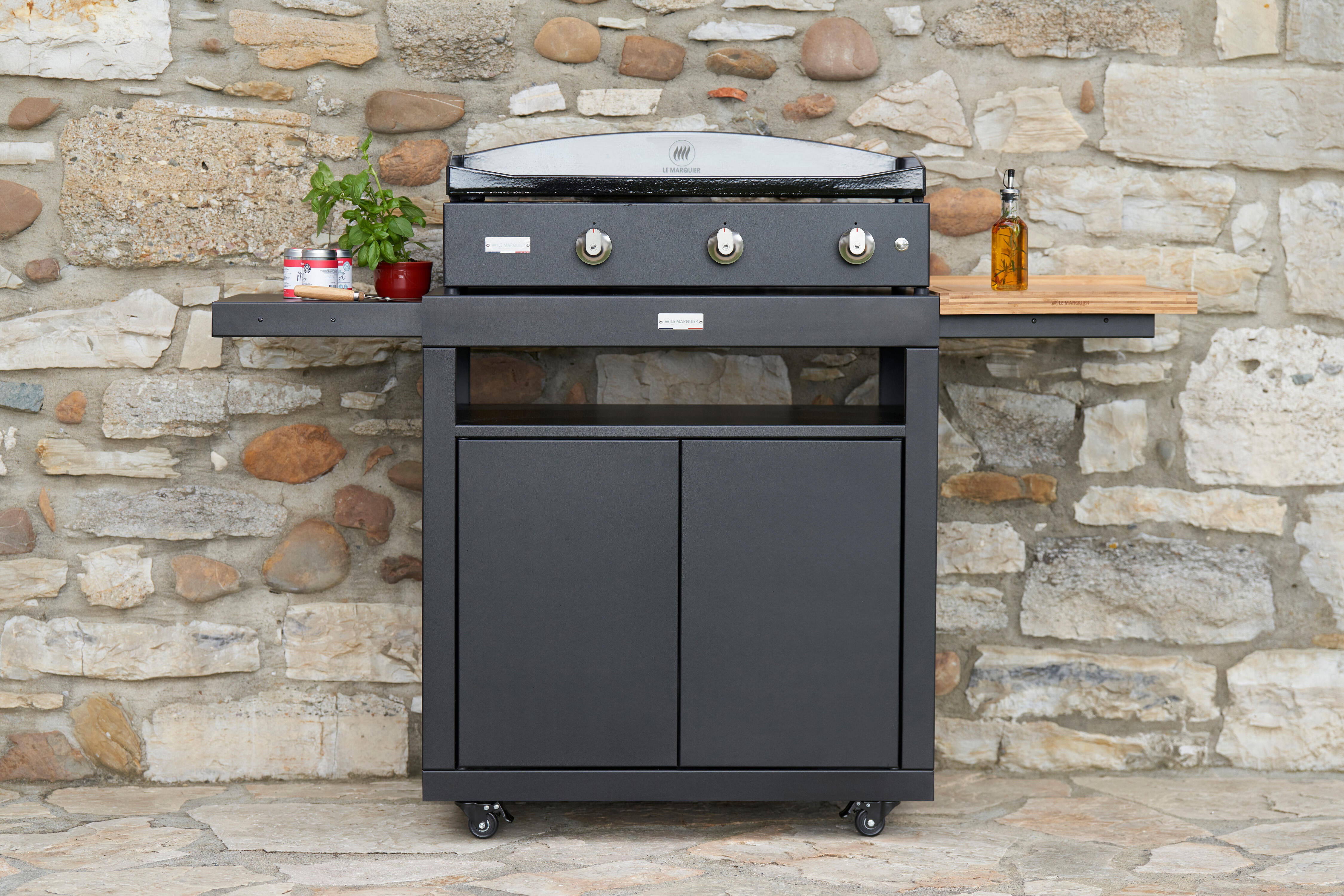 Plancha gaz LE MARQUIER Pure 375 - Noir - 3
