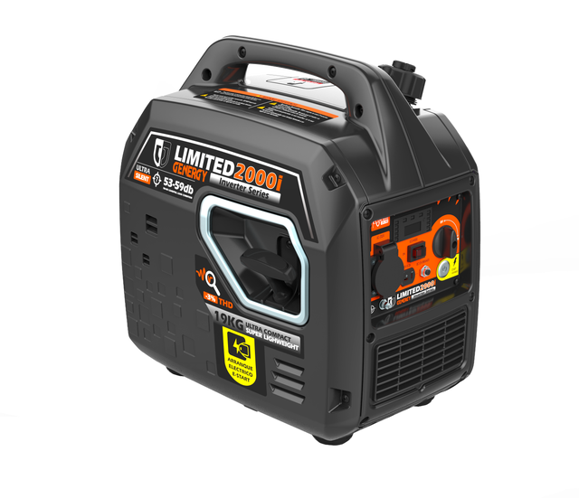 Gerador inverter a gasolina arranque elétrico 2000/1700 W Genergy Limited 2000i