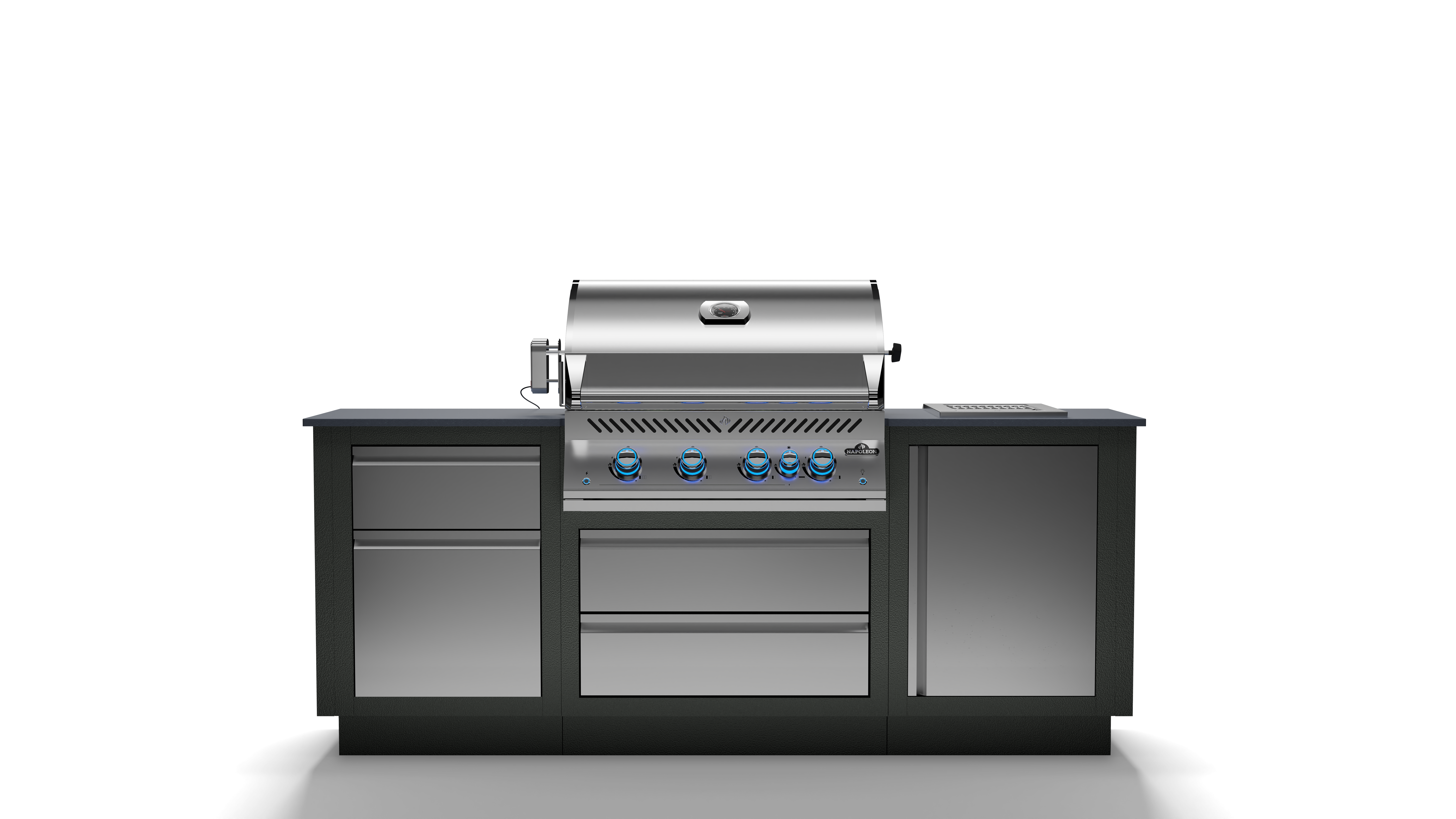 Cuisine d'extérieur au gaz NAPOLEON Oasis compact big, inox | Leroy Merlin