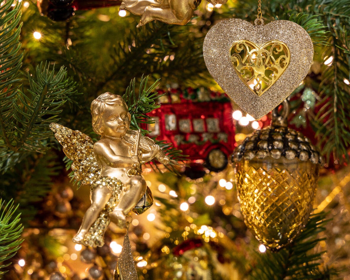 Enfeite anjinho 10 cm dourado (sortido) - 2