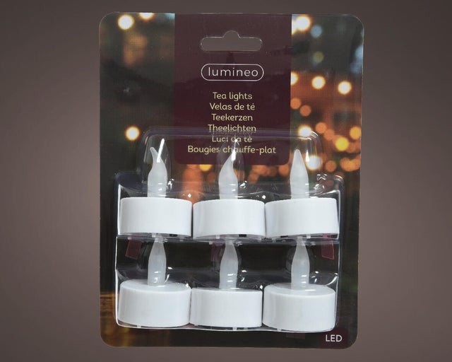 Conjunto de 6 velas tealight LED