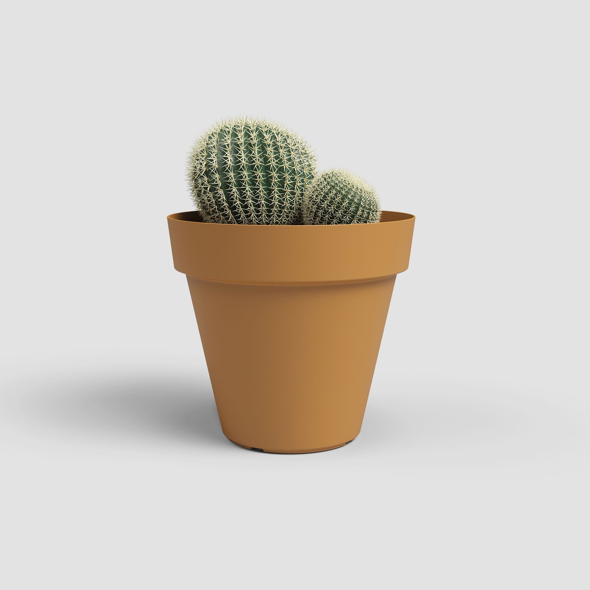 Maceta cónica de polipropileno ARTEVASI Capri ø 25 cm y 21.5 cm altura amarillo - 2