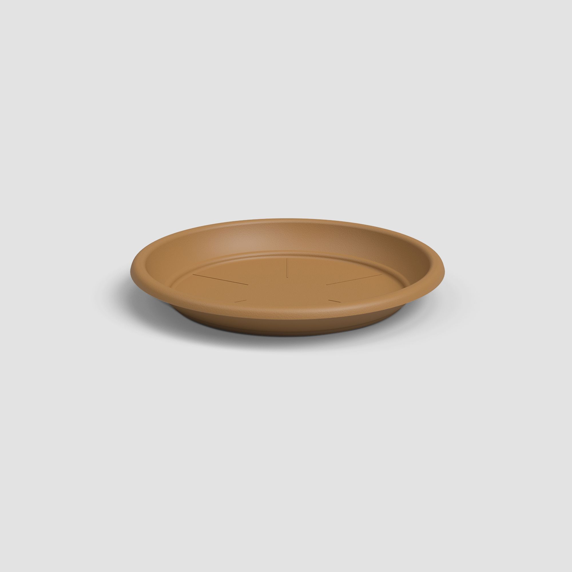Plato para maceta y jardinera polipropileno amarillo / dorado 22 cm