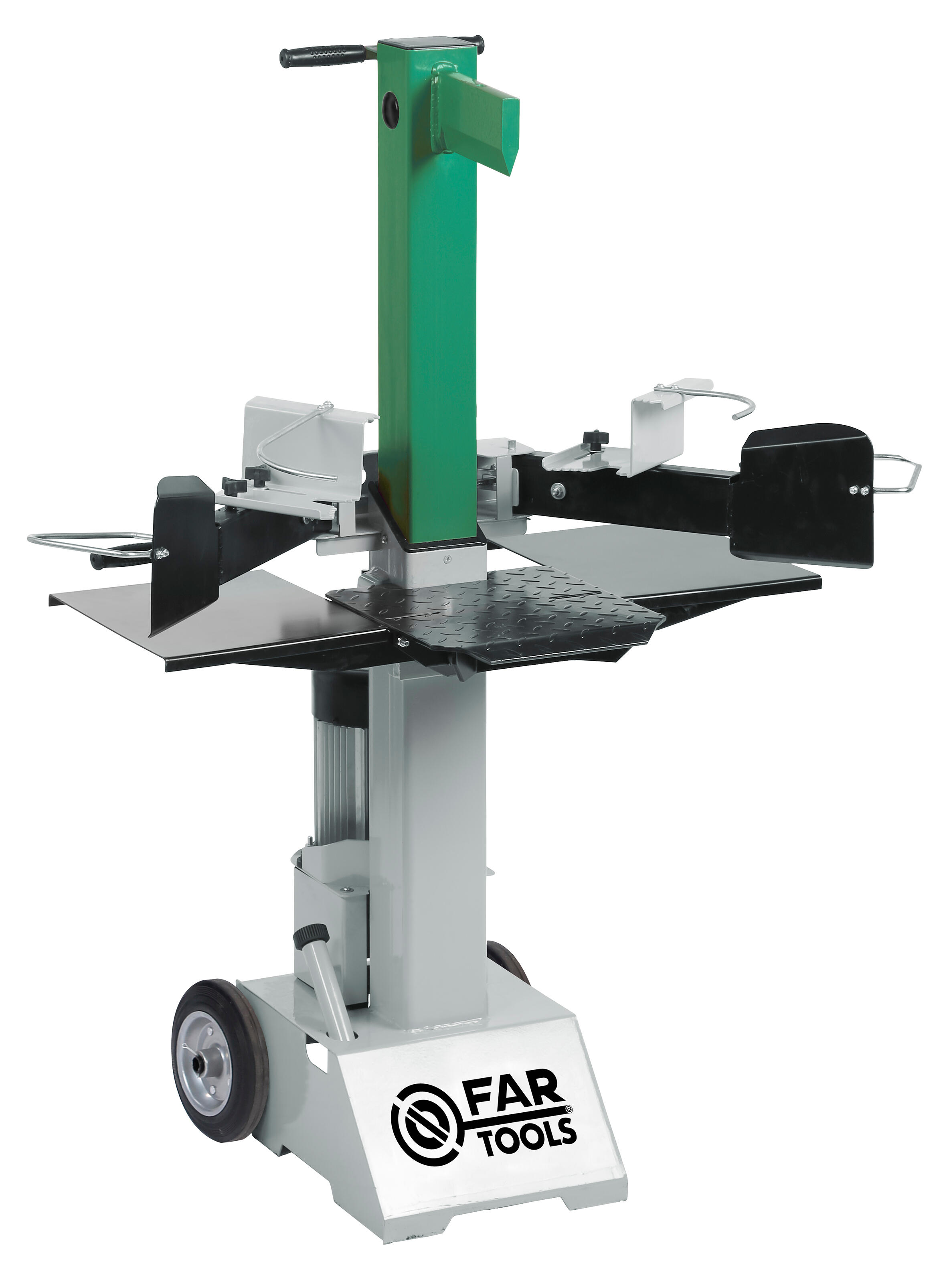 Fendeur De Bûches électrique Fartools 2300W - Force 6 Tonnes, Coupe Max 250 Mm De Diamètre, 520 Mm De Long - Horizontal Avec Roues