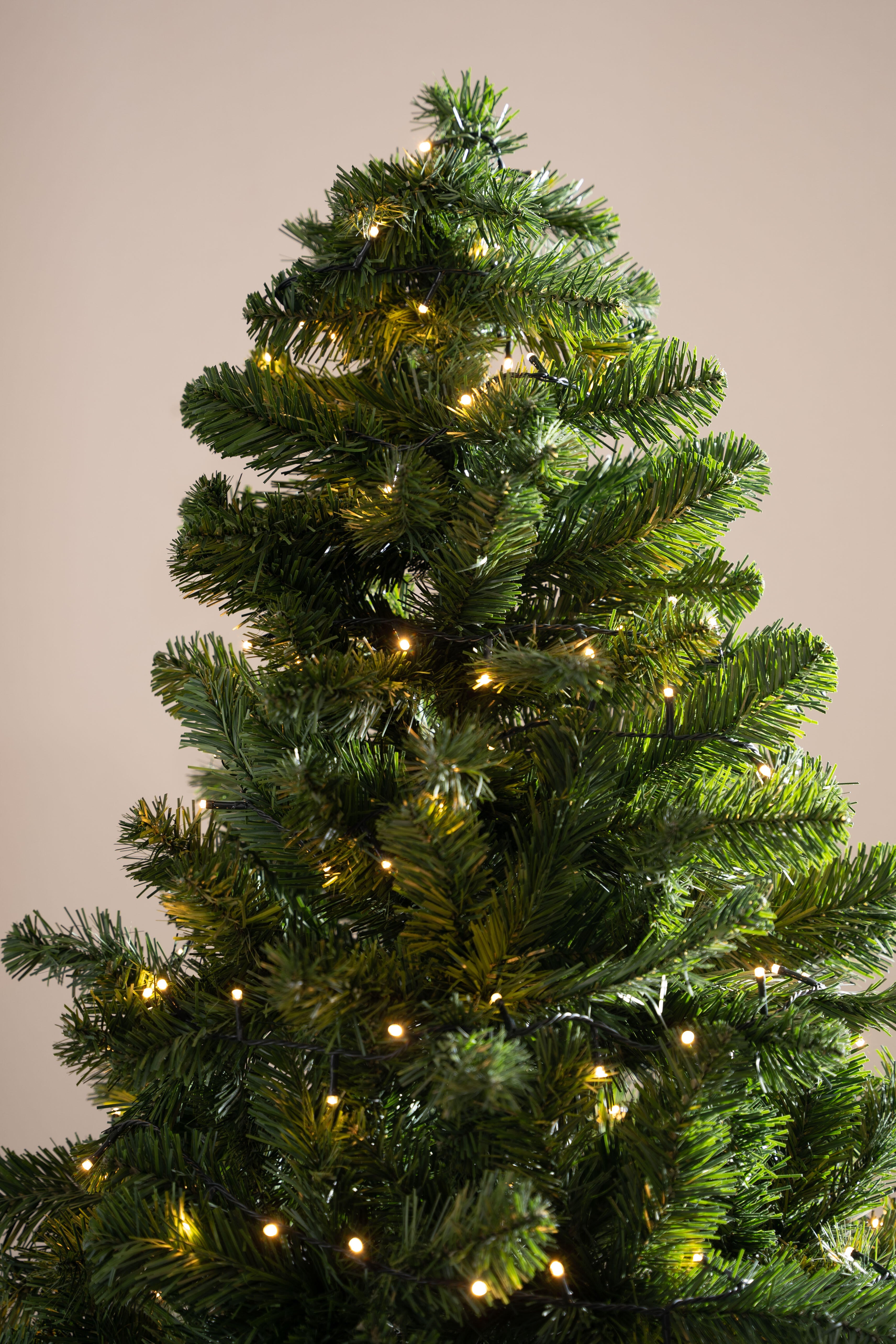 Guirnalda iluminada para árbol de 150 cm con 200 bombillas LED blanco cálido de 12.95 metros de iluminación para exterior a red eléctrica - 5