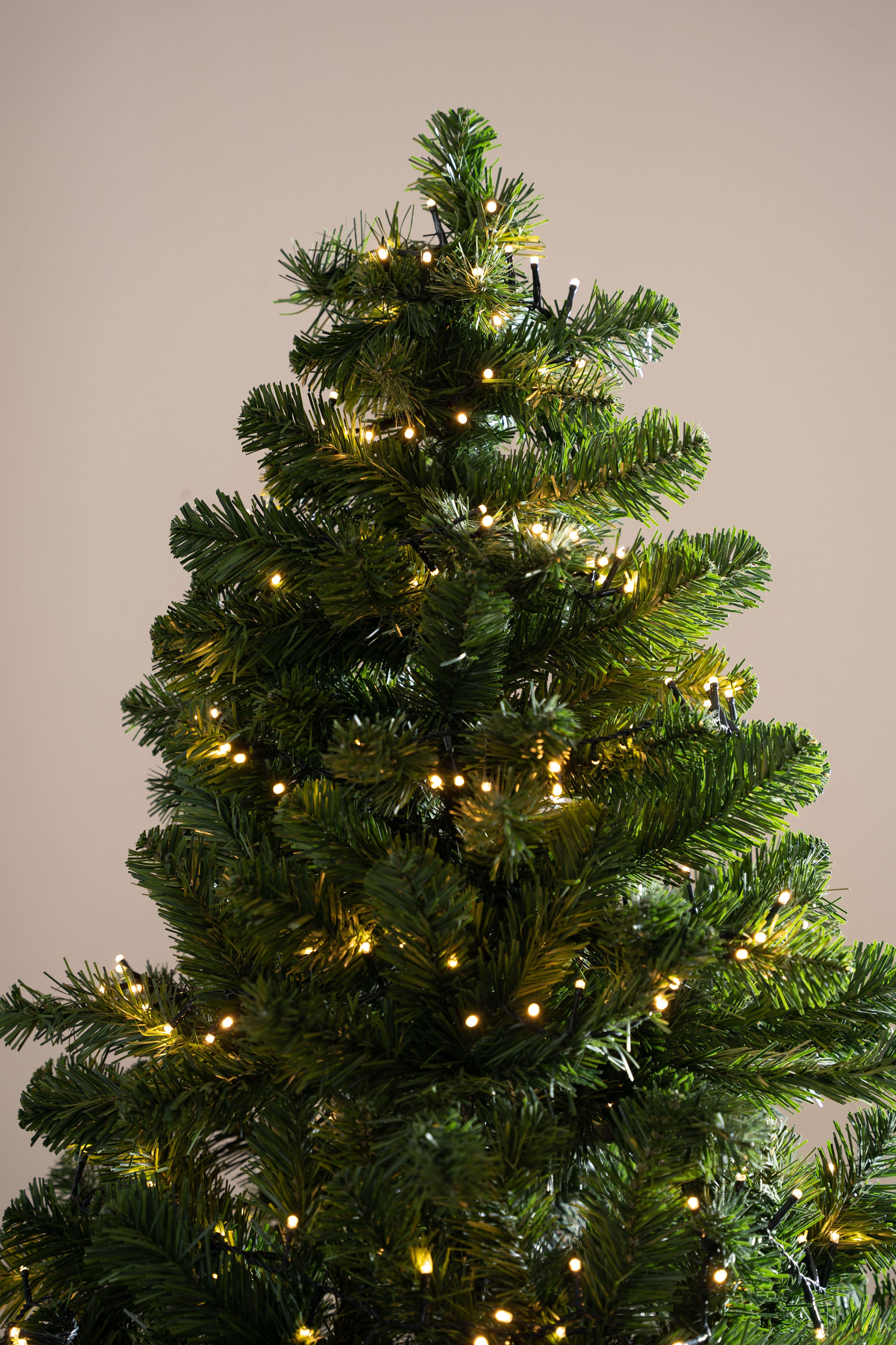 Guirnalda iluminada para árbol de 180 cm con 500 bombillas LED blanco cálido de 11 metros de iluminación para exterior a red eléctrica - 5