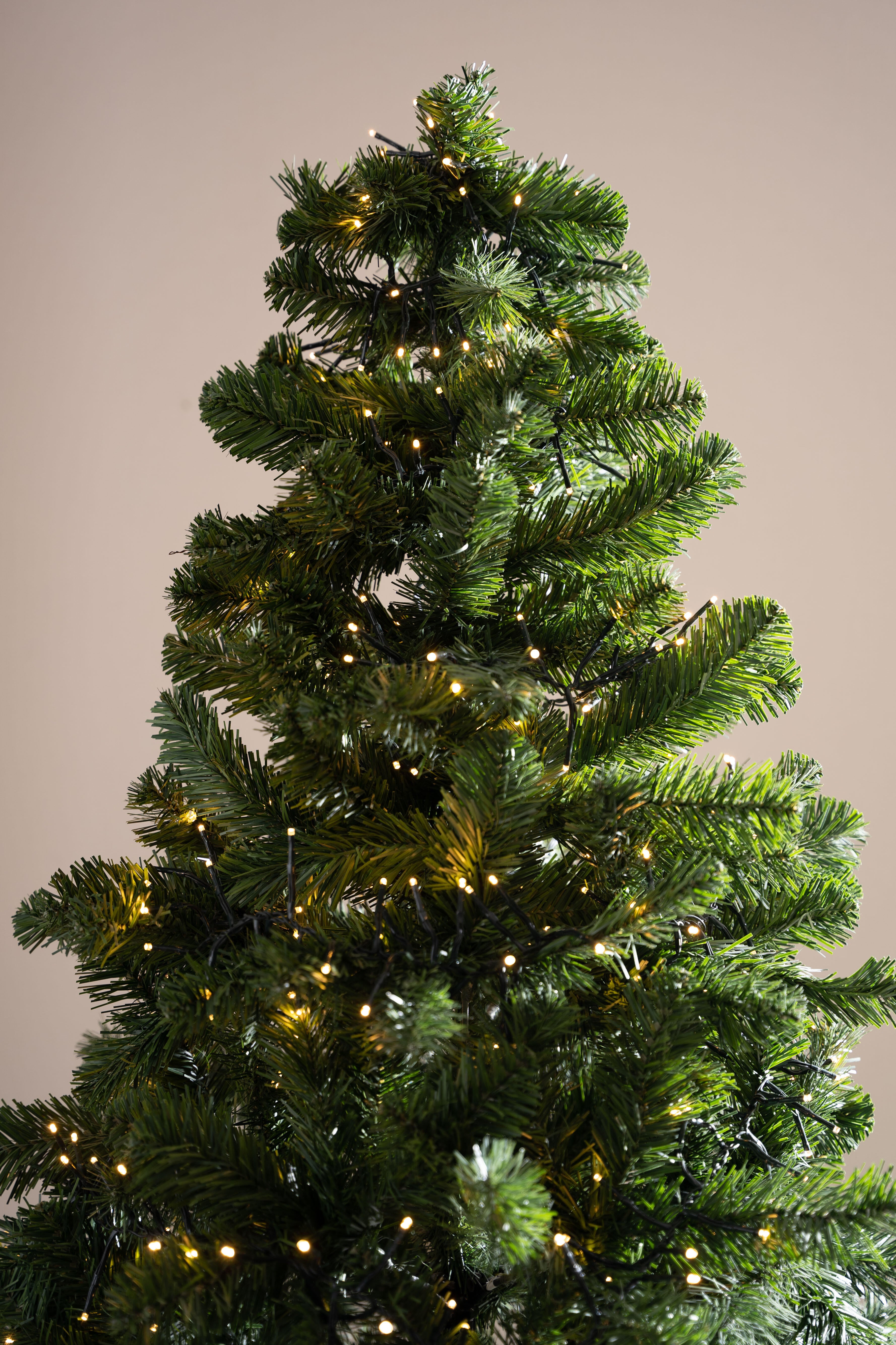 Guirnalda iluminada para árbol de 150 cm con 470 bombillas LED blanco cálido de 9 metros de iluminación para exterior a red eléctrica - 2